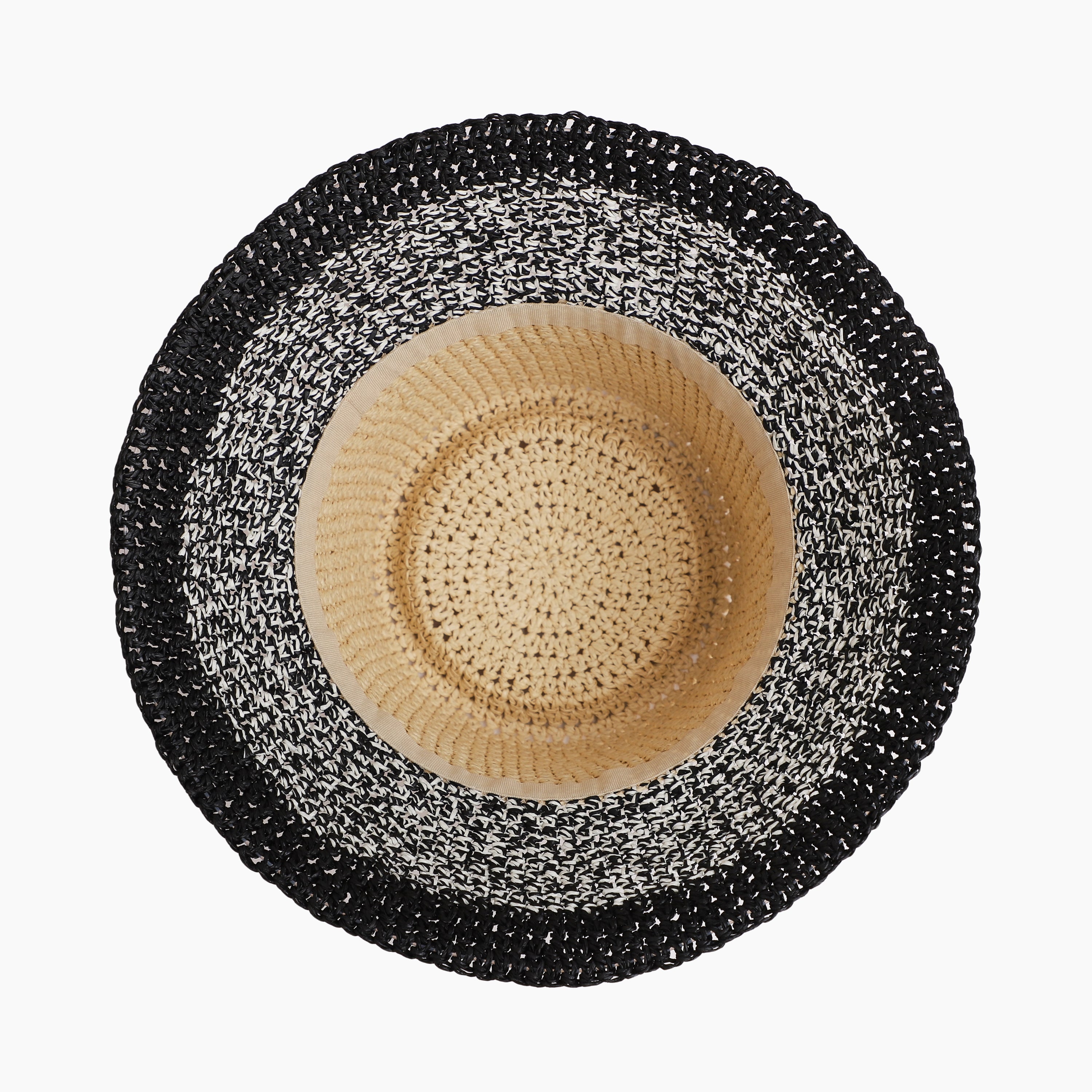 Women’s Paper Straw Bucket Hat with Wide Brim and UPF 50+ Sun Protection