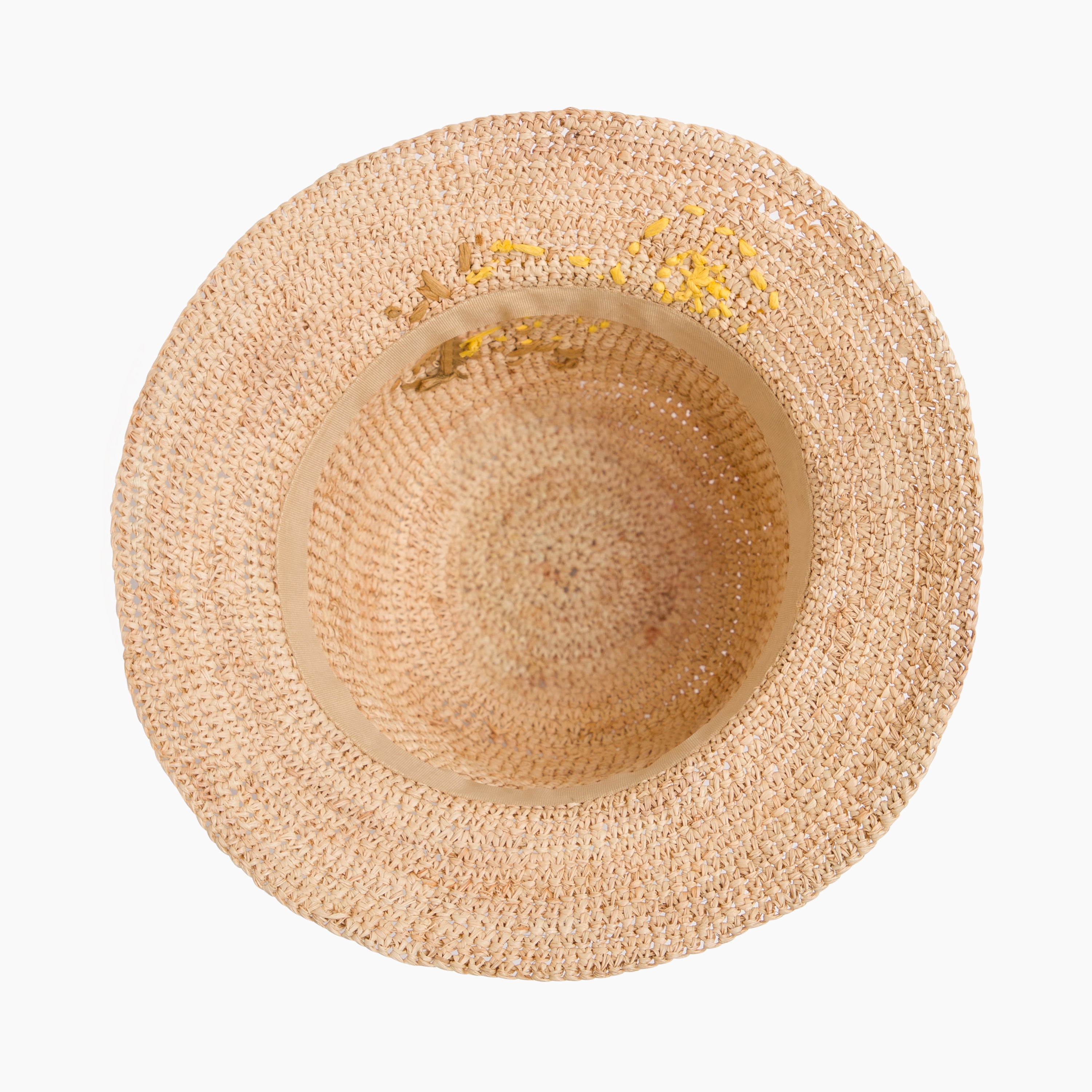 Women’s Raffia Bucket Hat with Wide Brim and UPF 50+ Sun Protection