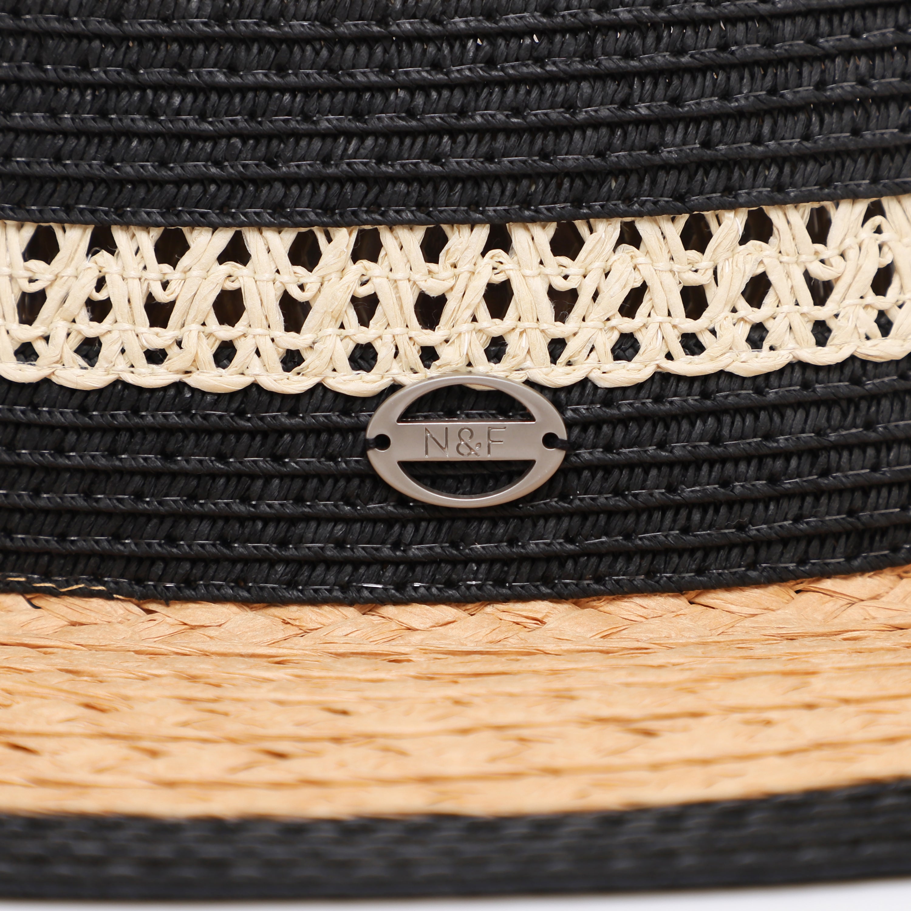 Unisex Paper Straw Fedora Hat with Wide Brim and UPF 50+ Sun Protection