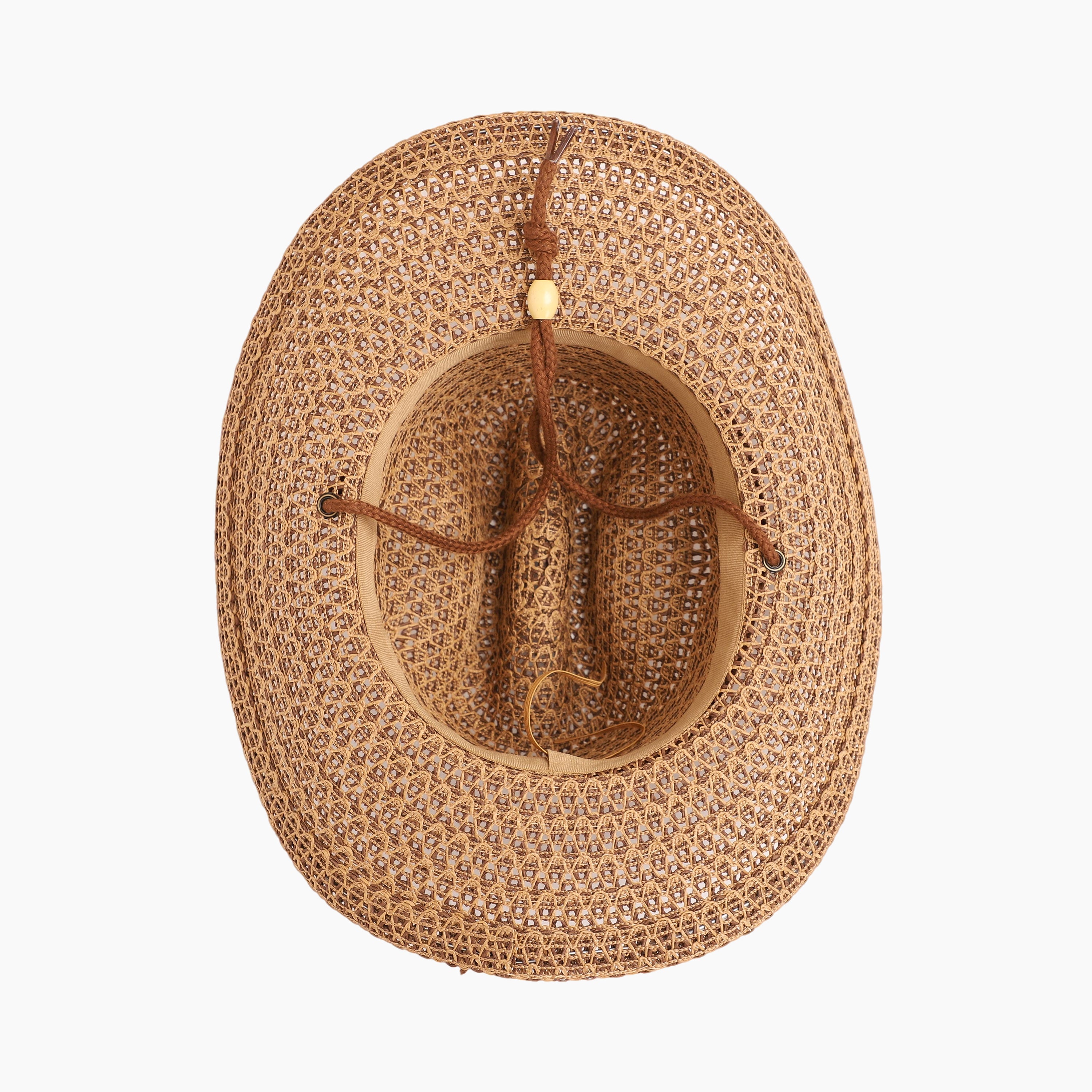 Unisex Paper Straw Fedora Hat with Wide Brim and UPF 50+ Sun Protection