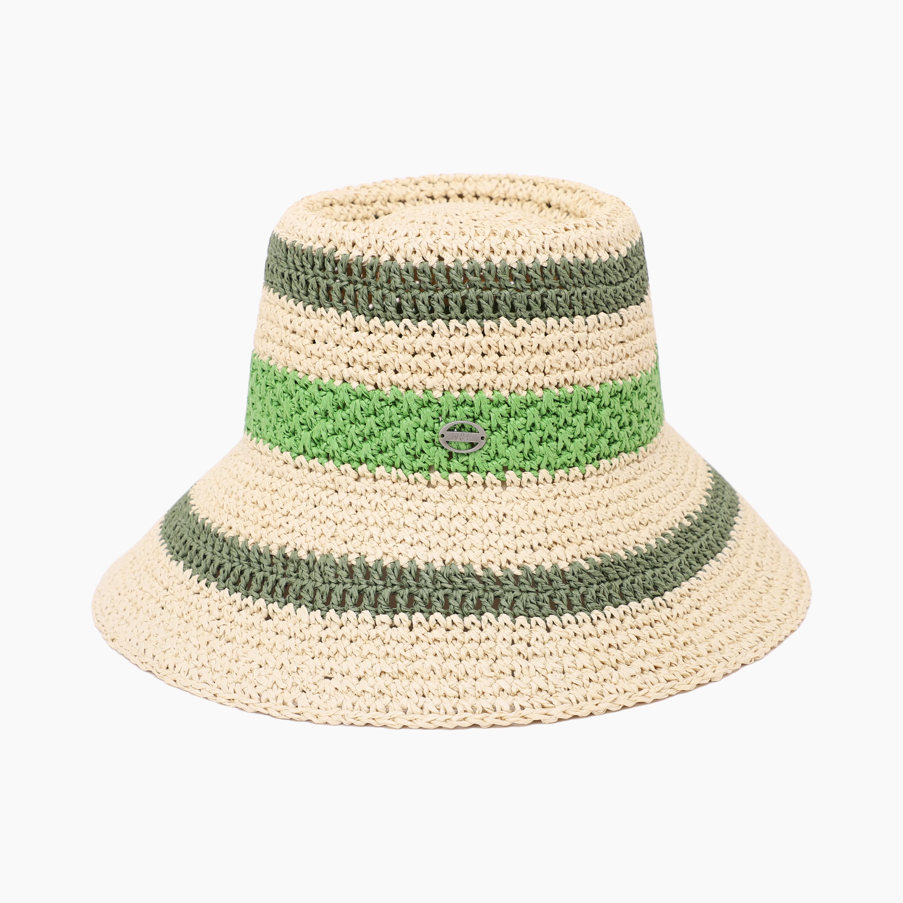 Women’s Paper Straw Bucket Hat with Wide Brim and UPF 50+ Sun Protection