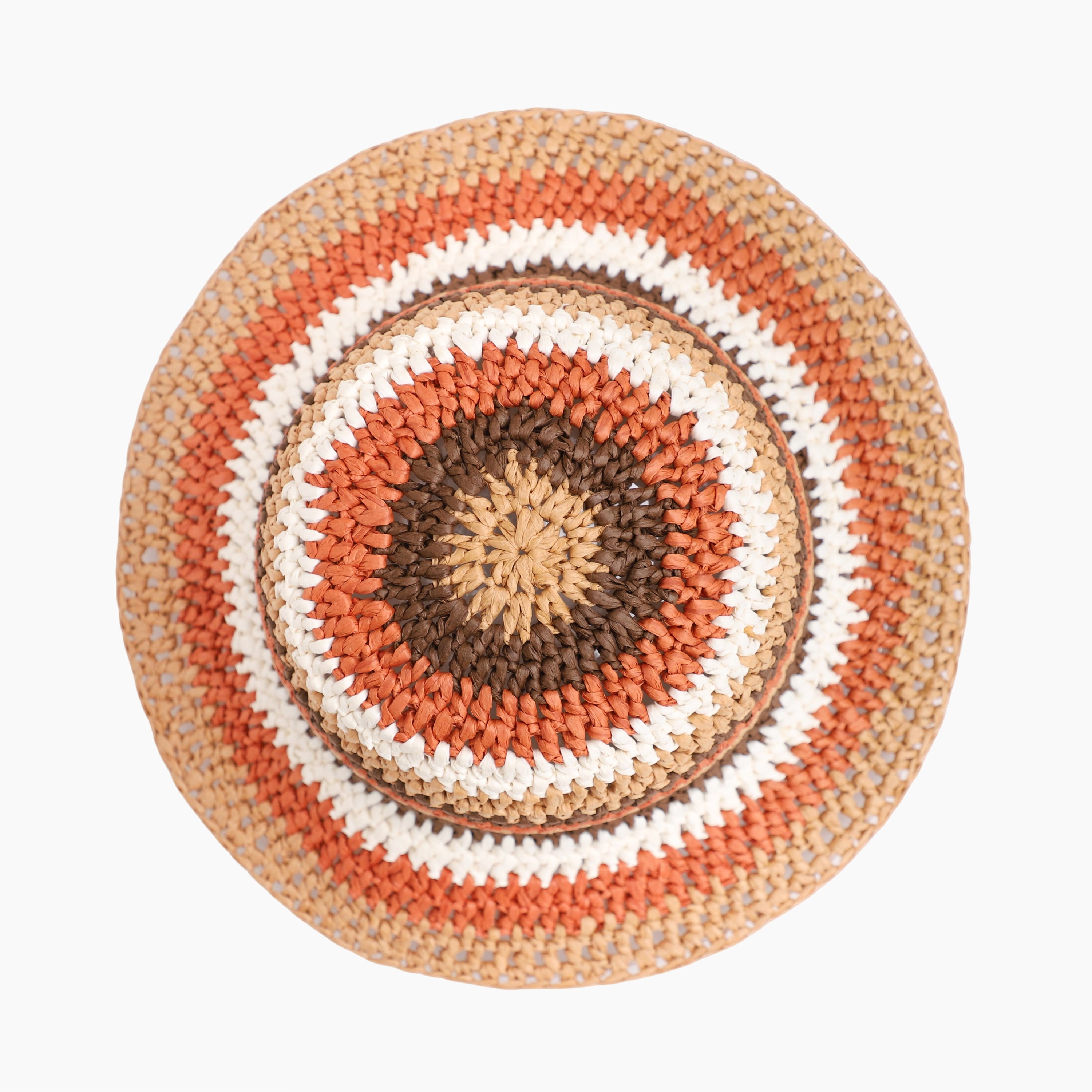 Women’s Paper Straw Bucket Hat with Wide Brim and UPF 50+ Sun Protection