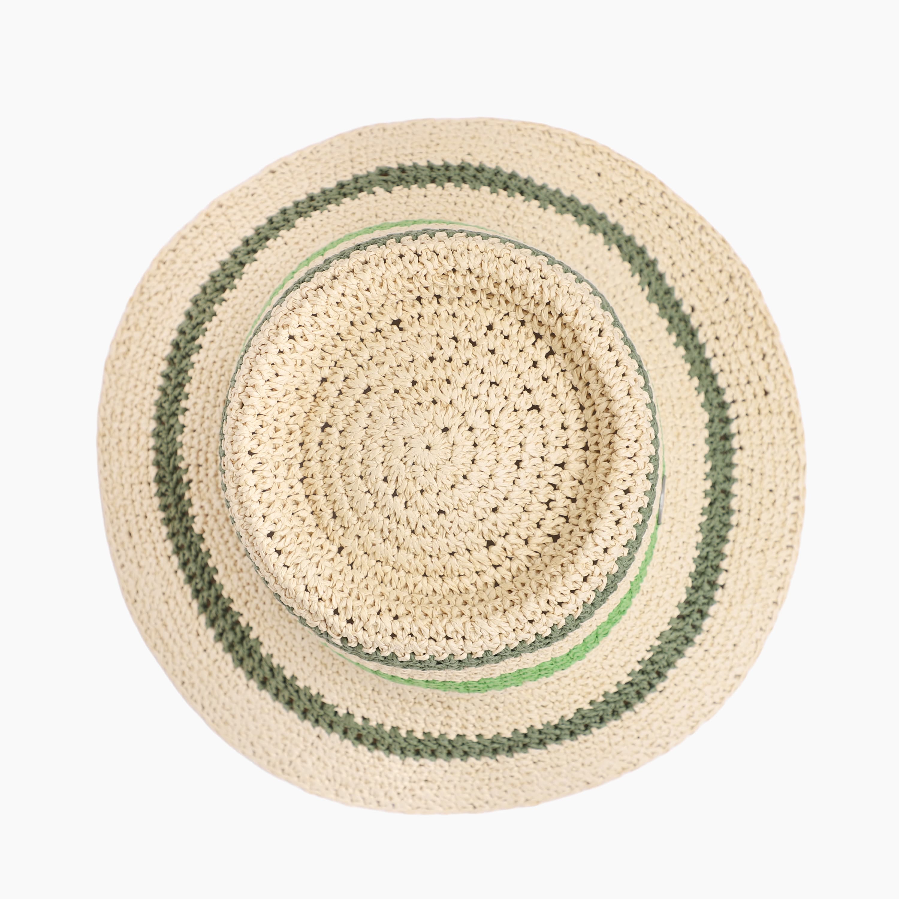 Women’s Paper Straw Bucket Hat with Wide Brim and UPF 50+ Sun Protection