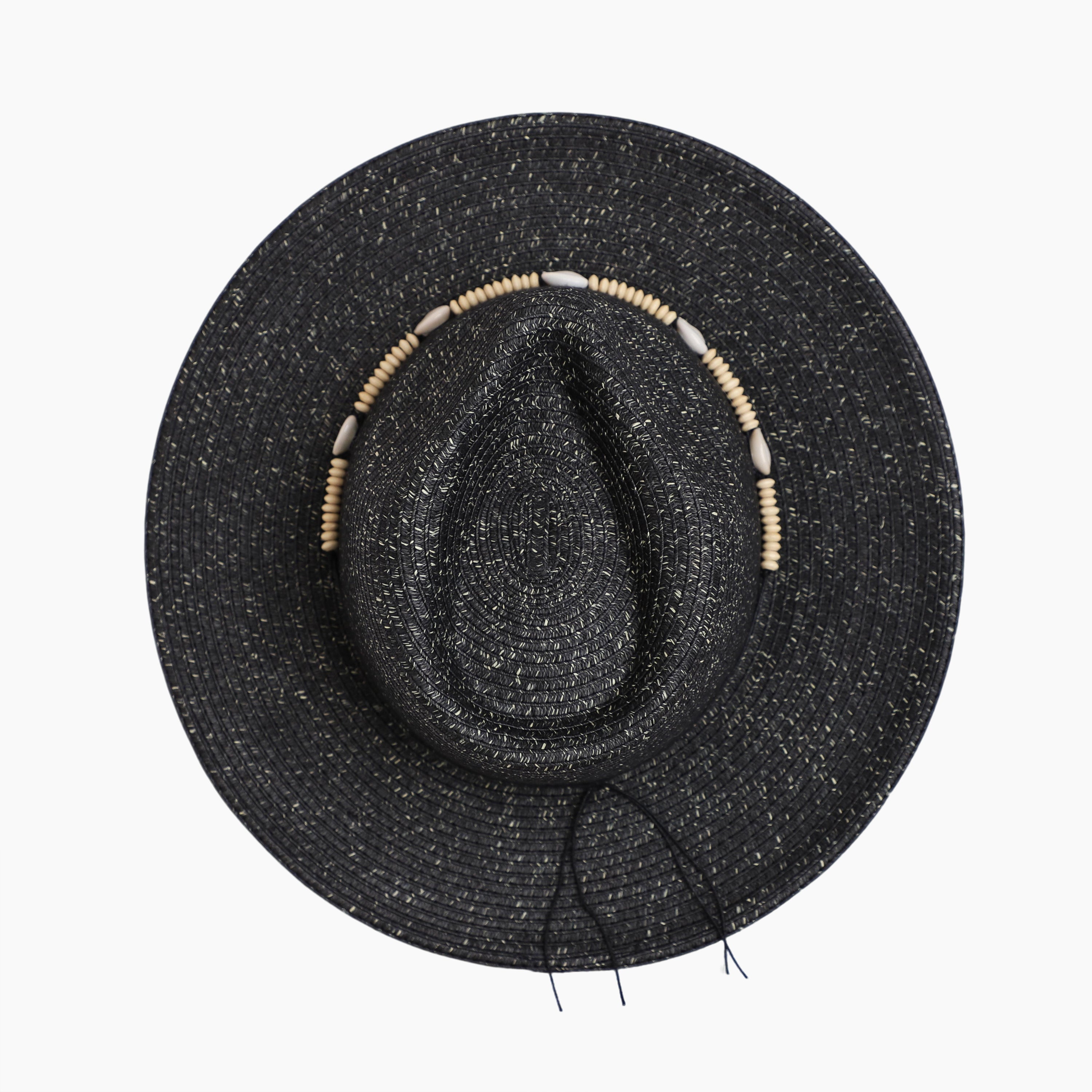 Unisex Paper Straw Fedora Hat with Wide Brim and UPF 50+ Sun Protection