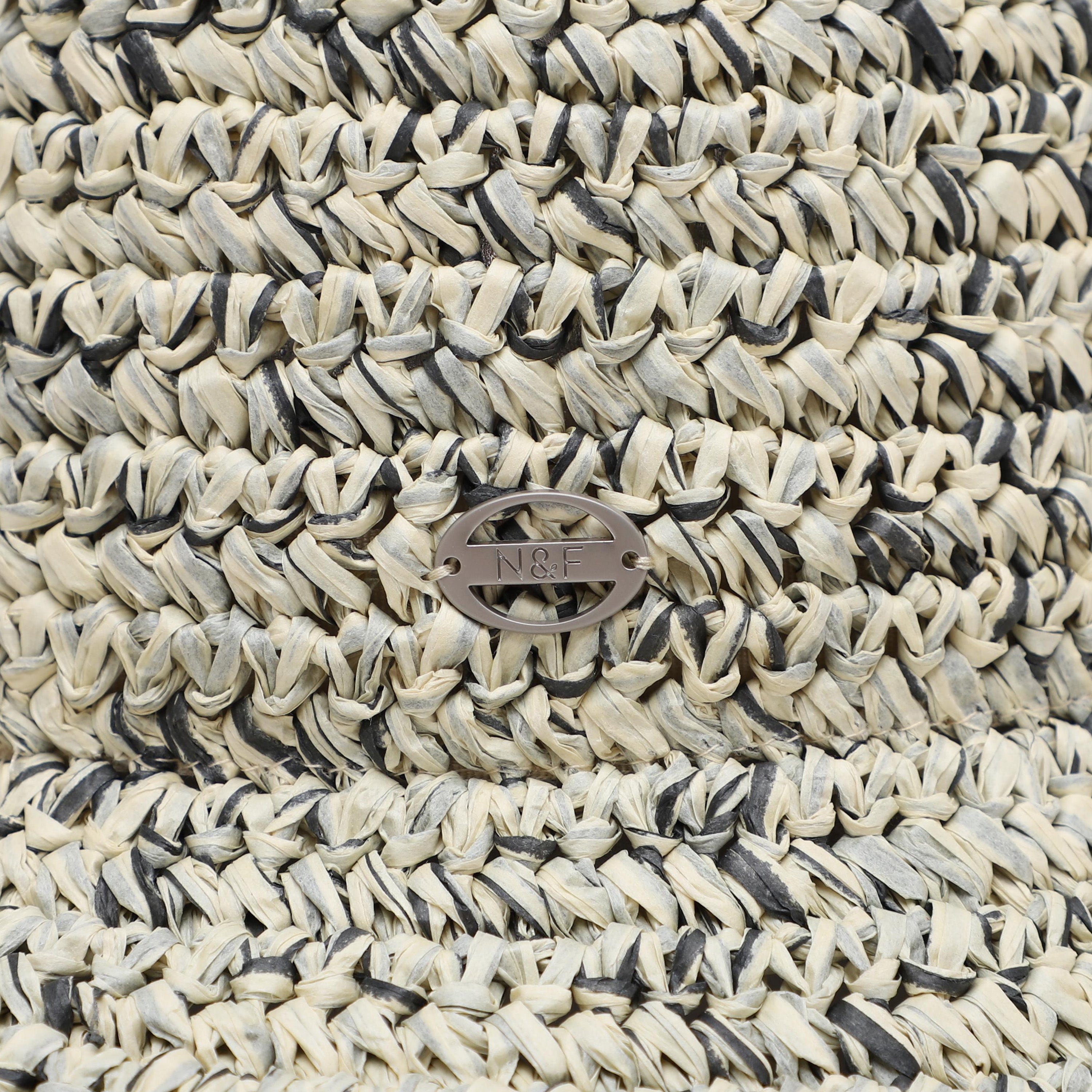 Women’s Paper Straw Bucket Hat with Wide Brim and UPF 50+ Sun Protection