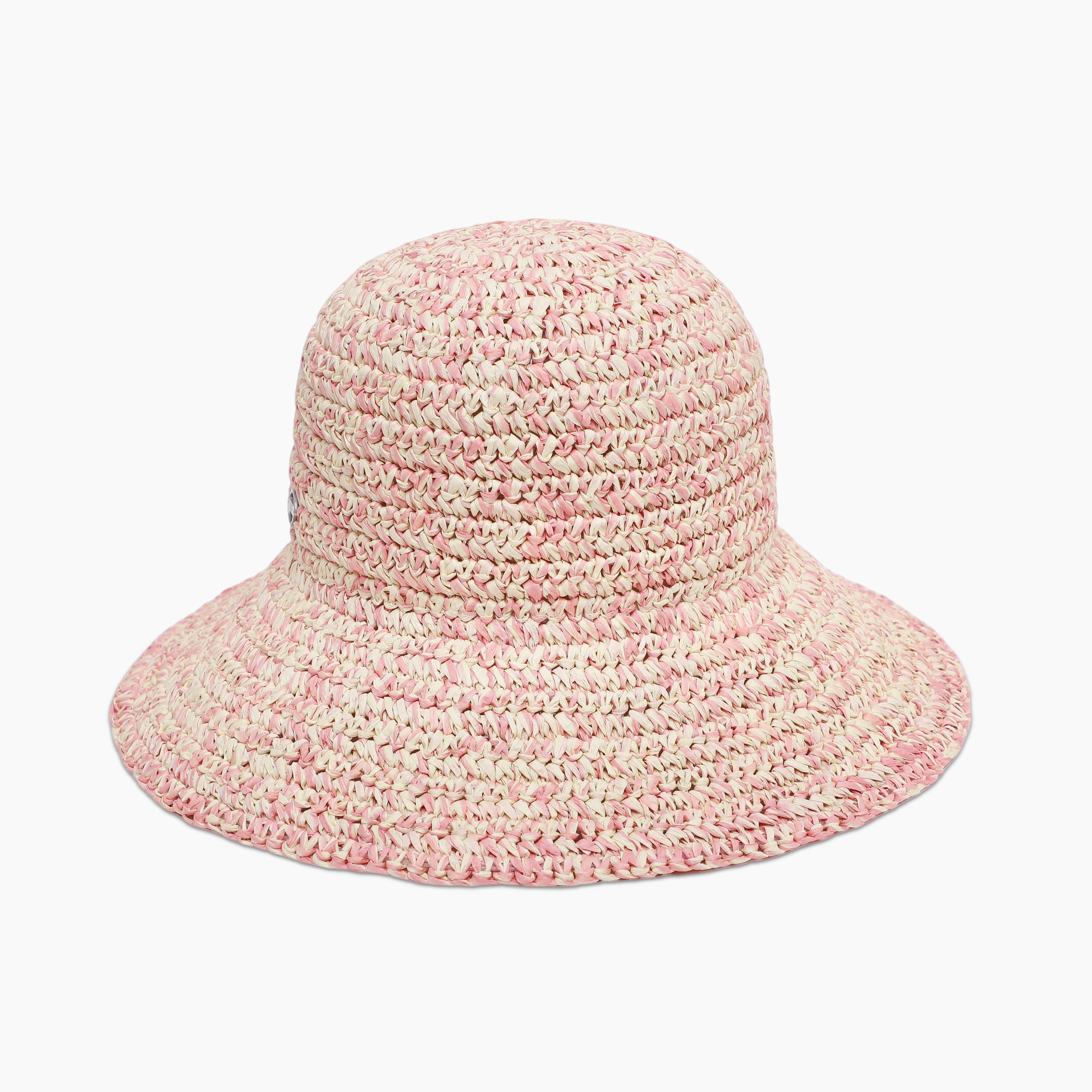 Women’s Paper Straw Bucket Hat with Wide Brim and UPF 50+ Sun Protection