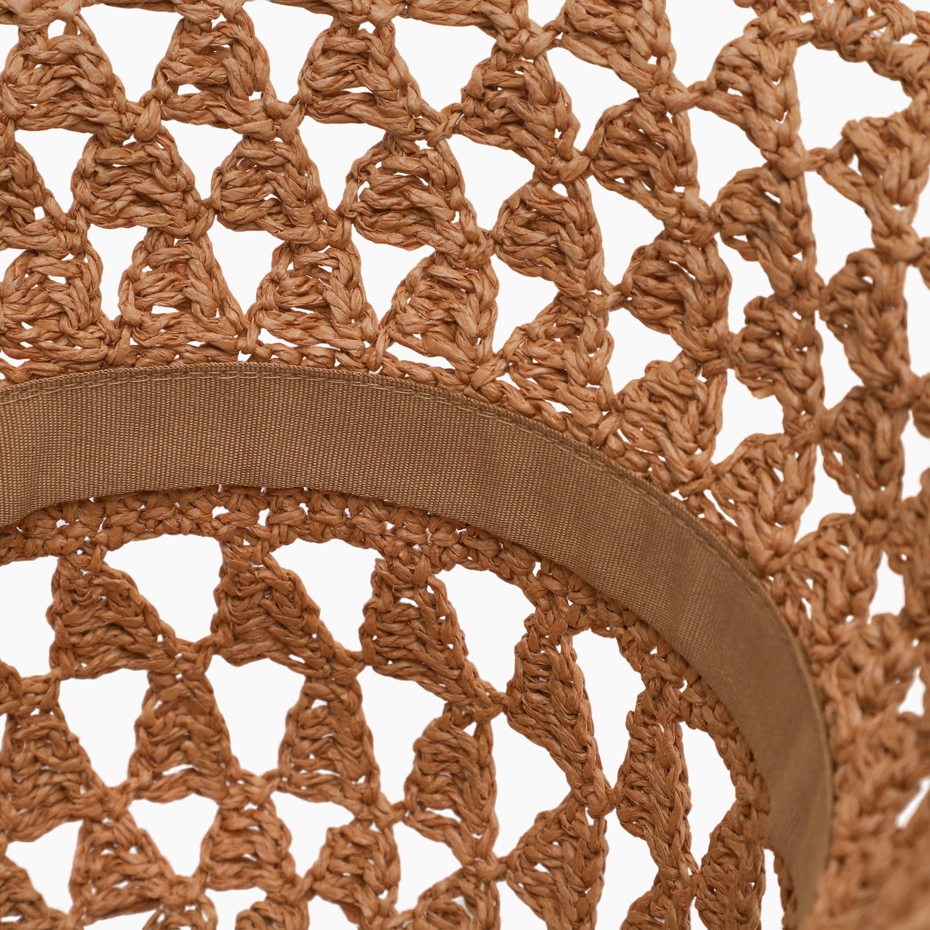 Women’s Paper Straw Bucket Hat with Wide Brim and UPF 50+ Sun Protection