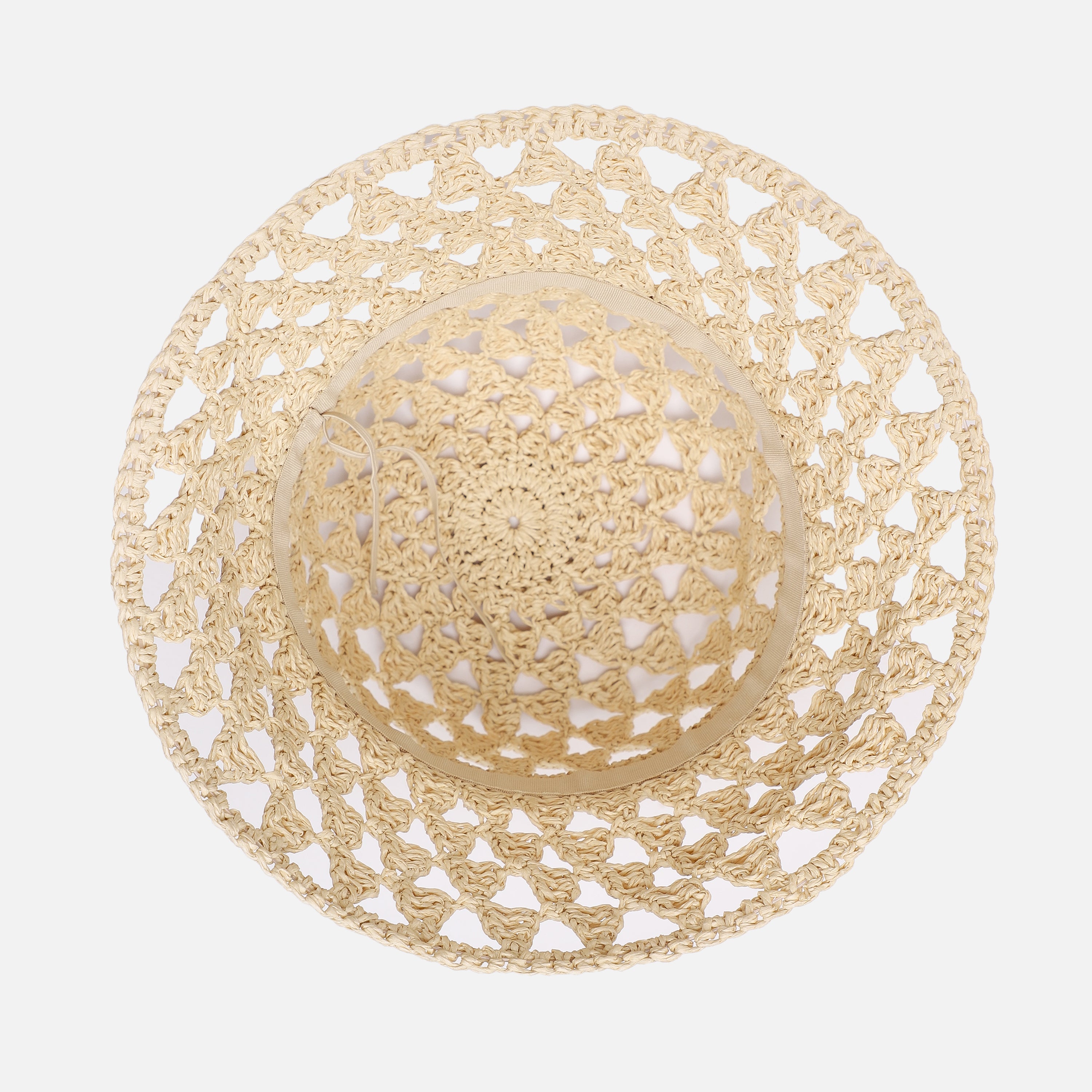 Women’s Paper Straw Bucket Hat with Wide Brim and UPF 50+ Sun Protection