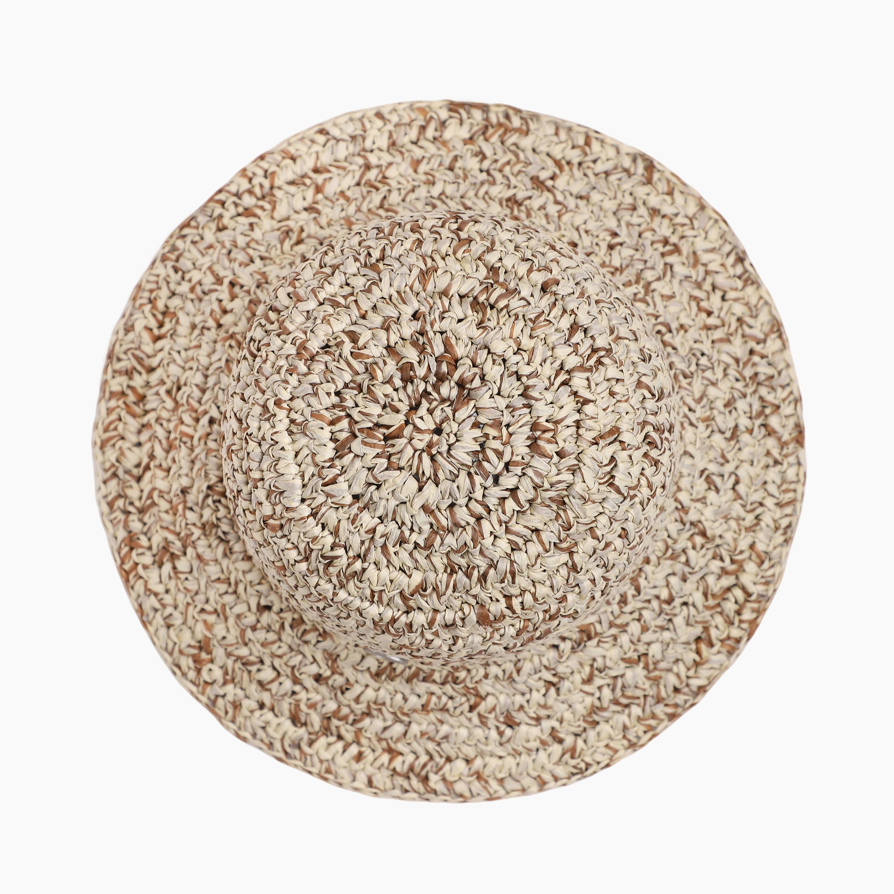 Women’s Paper Straw Bucket Hat with Wide Brim and UPF 50+ Sun Protection