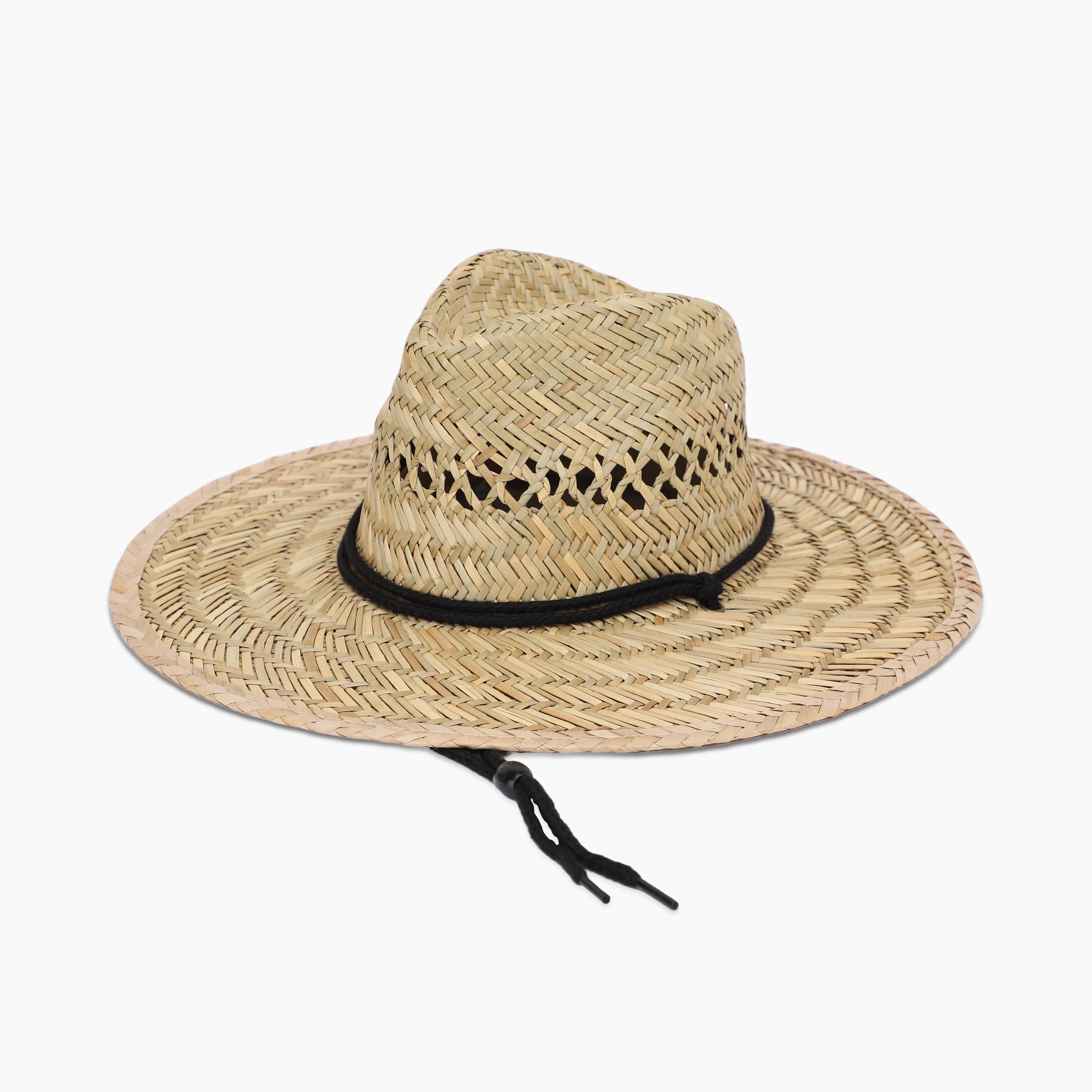 Unisex Seagrass Fedora Hat with Wide Brim and UPF 50+ Sun Protection