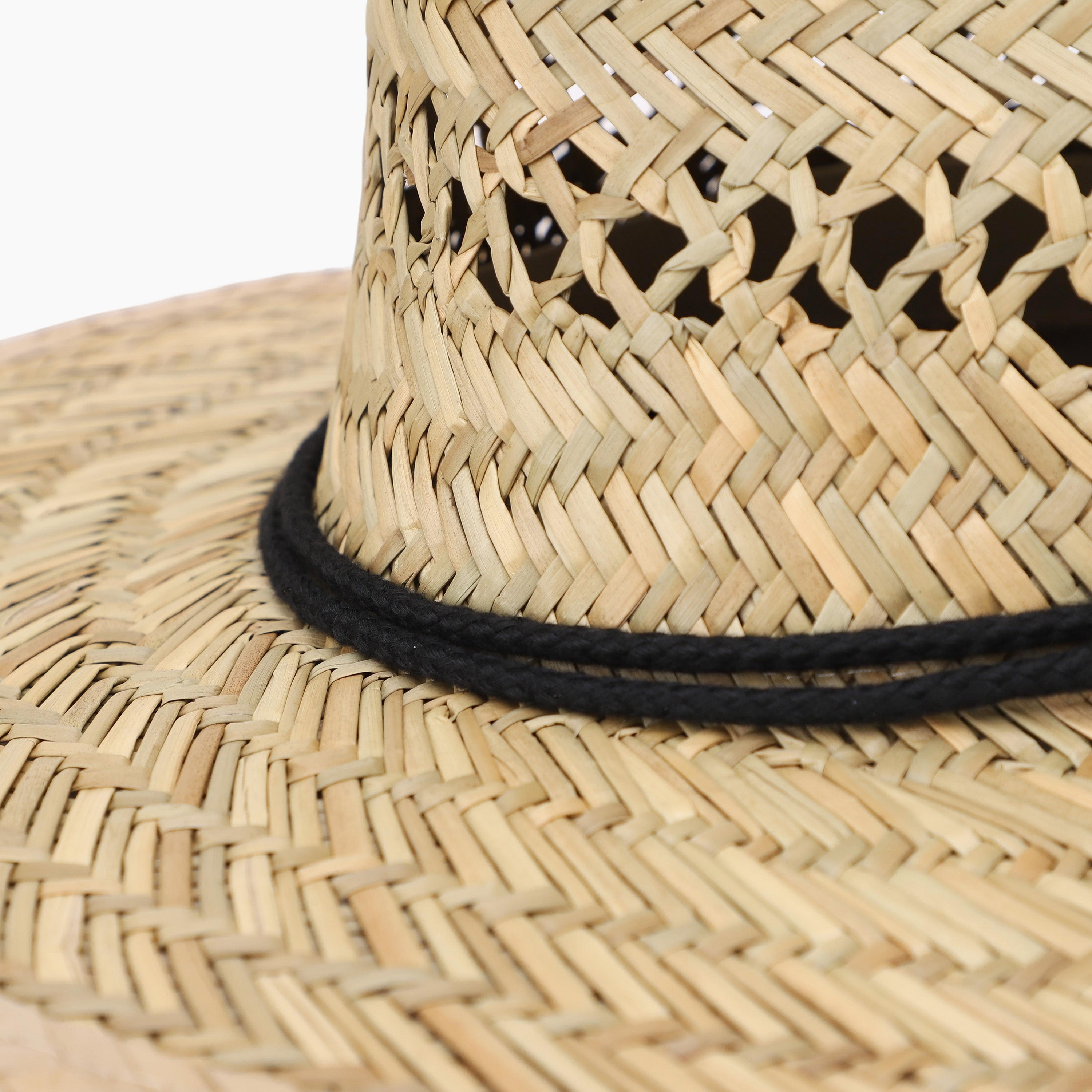 Unisex Seagrass Fedora Hat with Wide Brim and UPF 50+ Sun Protection