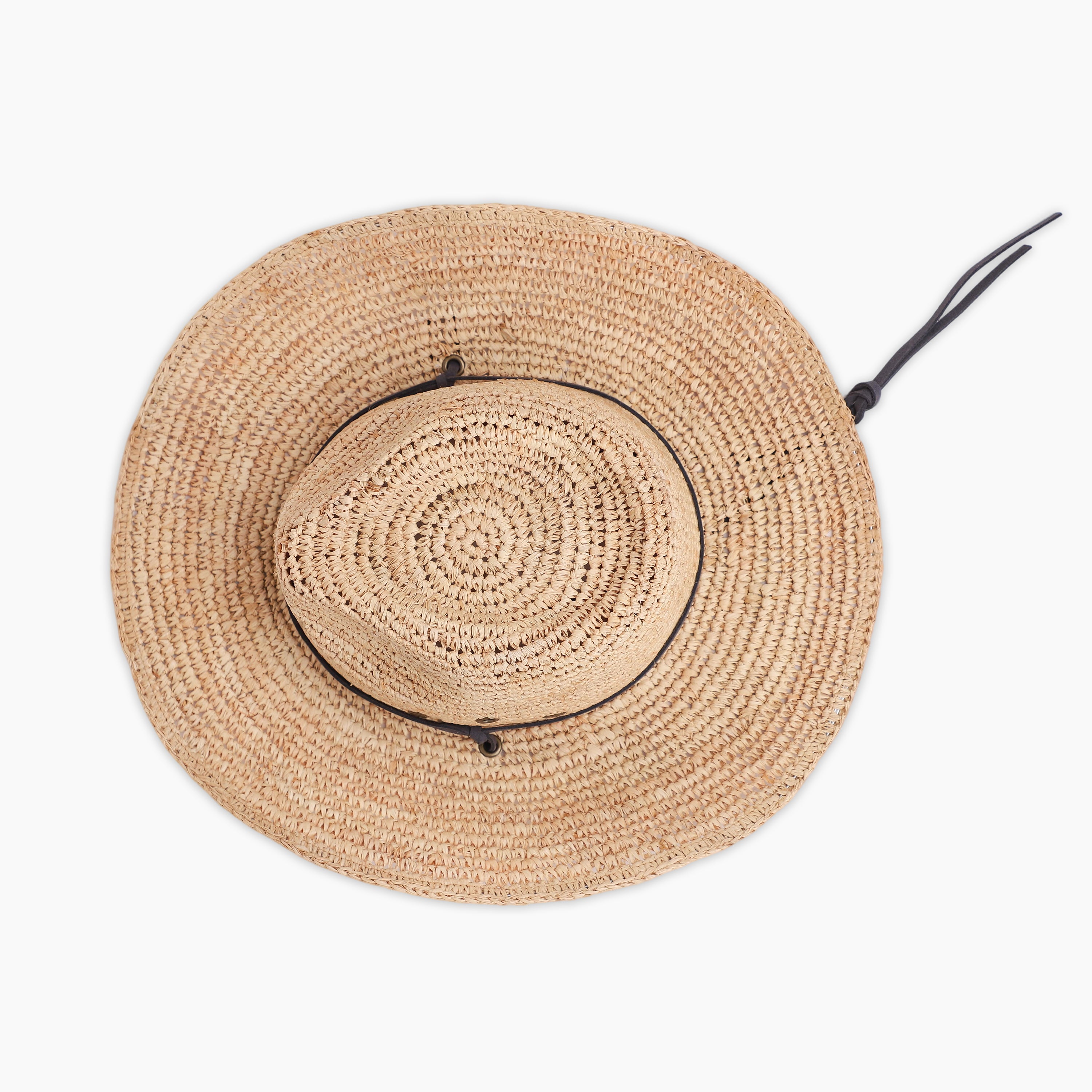 Unisex Raffia Fedora Hat with Wide Brim and UPF 50+ Sun Protection