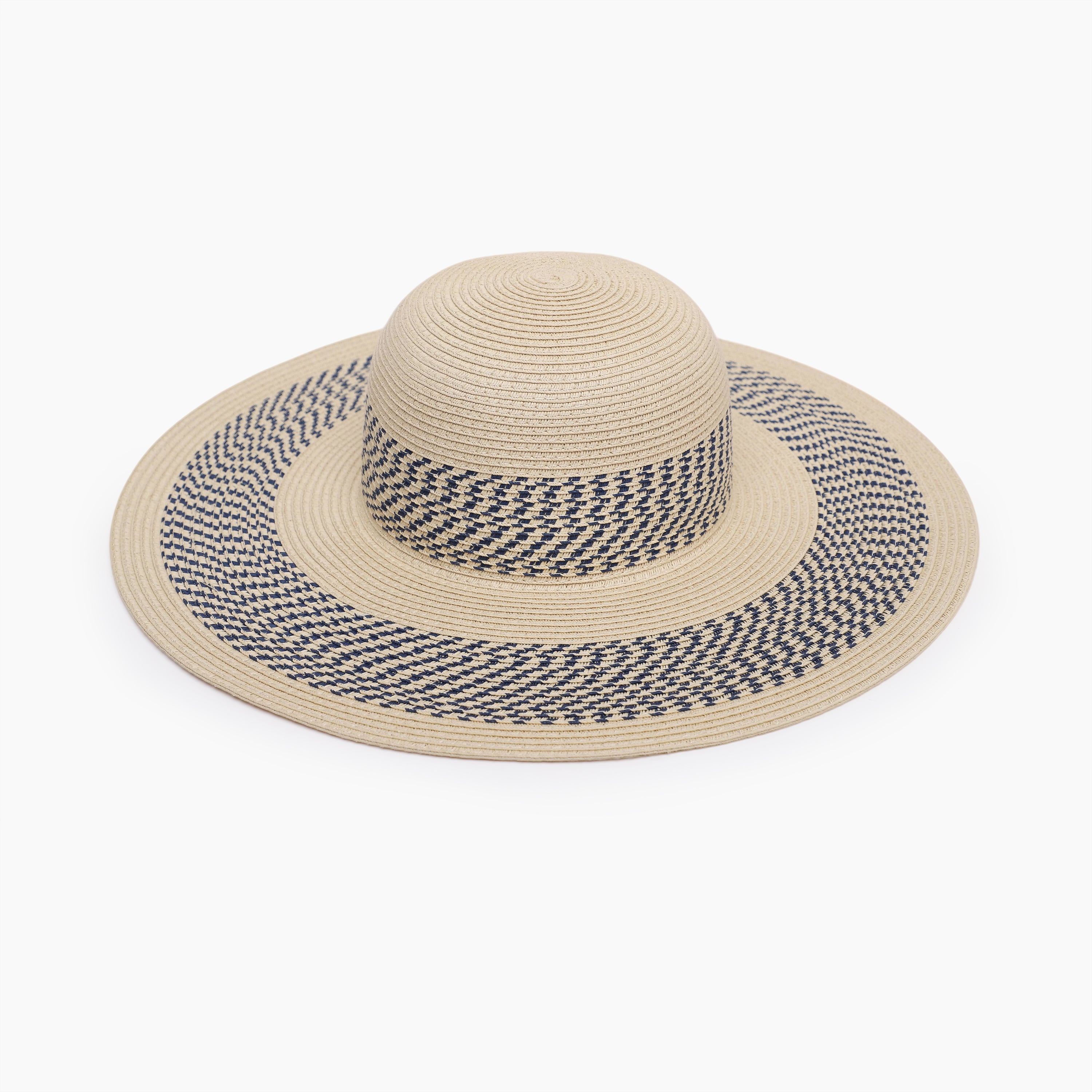 Women’s Paper Straw Sun Hat with Wide Brim and UPF 50+ Sun Protection