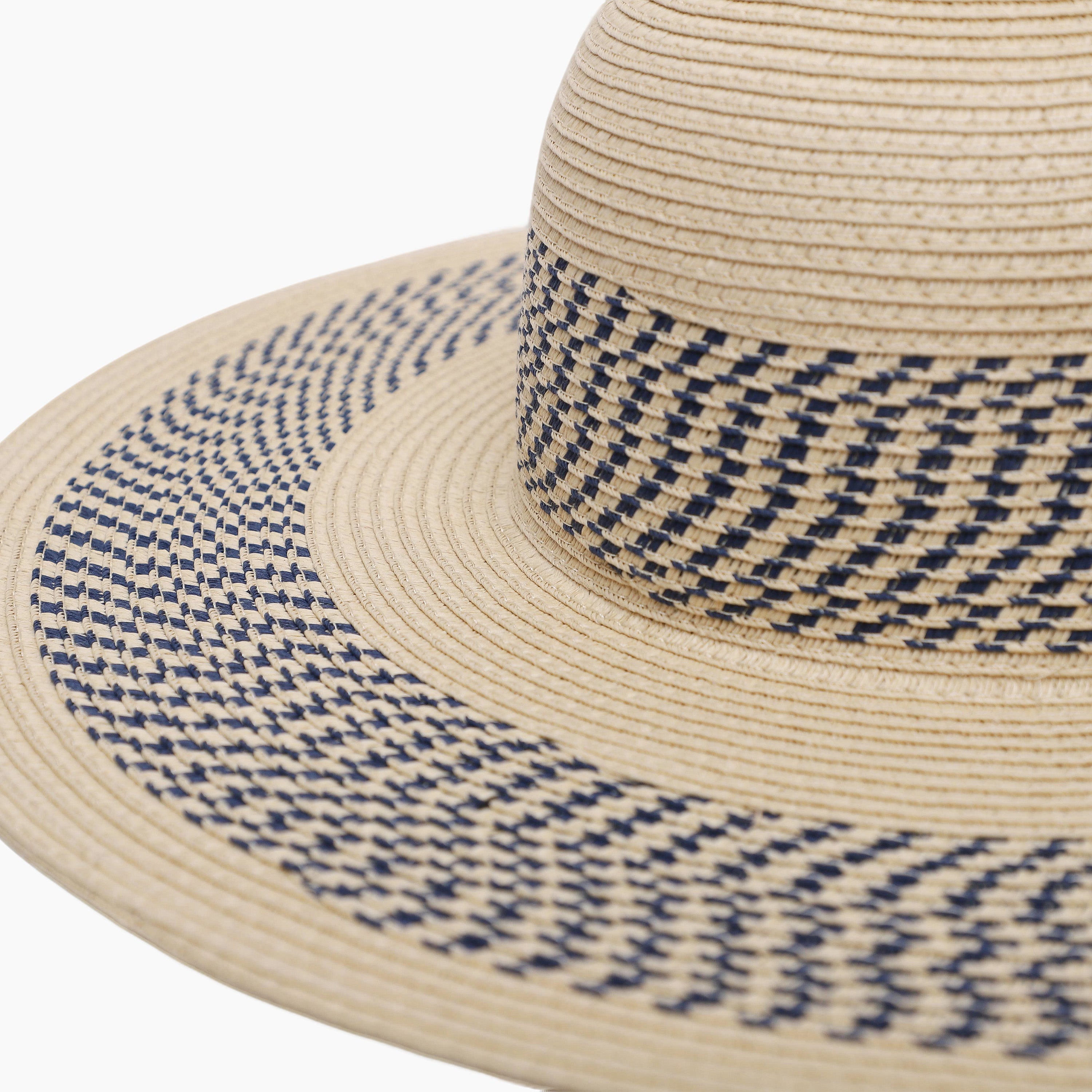 Women’s Paper Straw Sun Hat with Wide Brim and UPF 50+ Sun Protection