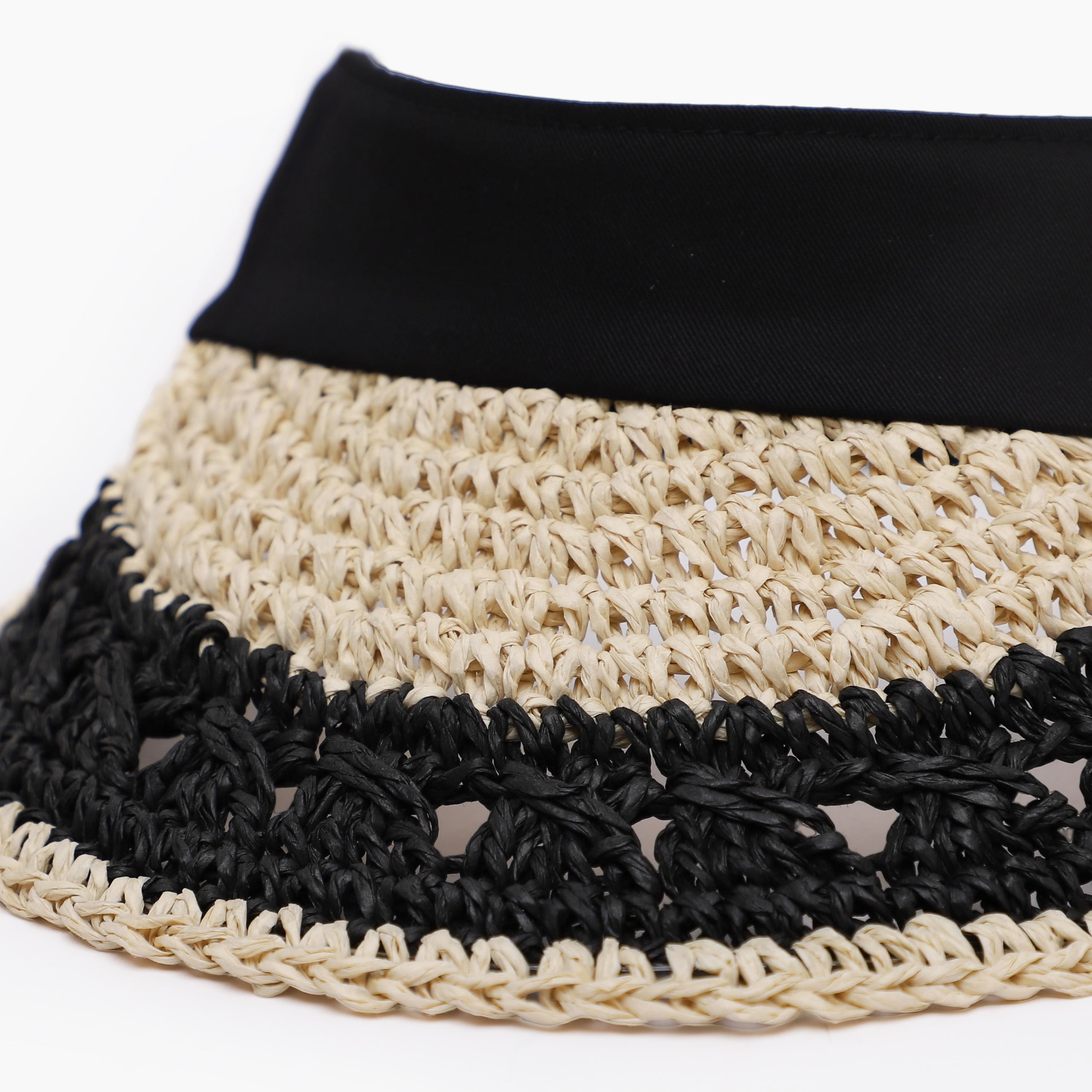 Women’s Paper Straw Sun Hat with Wide Brim and UPF 50+ Sun Protection