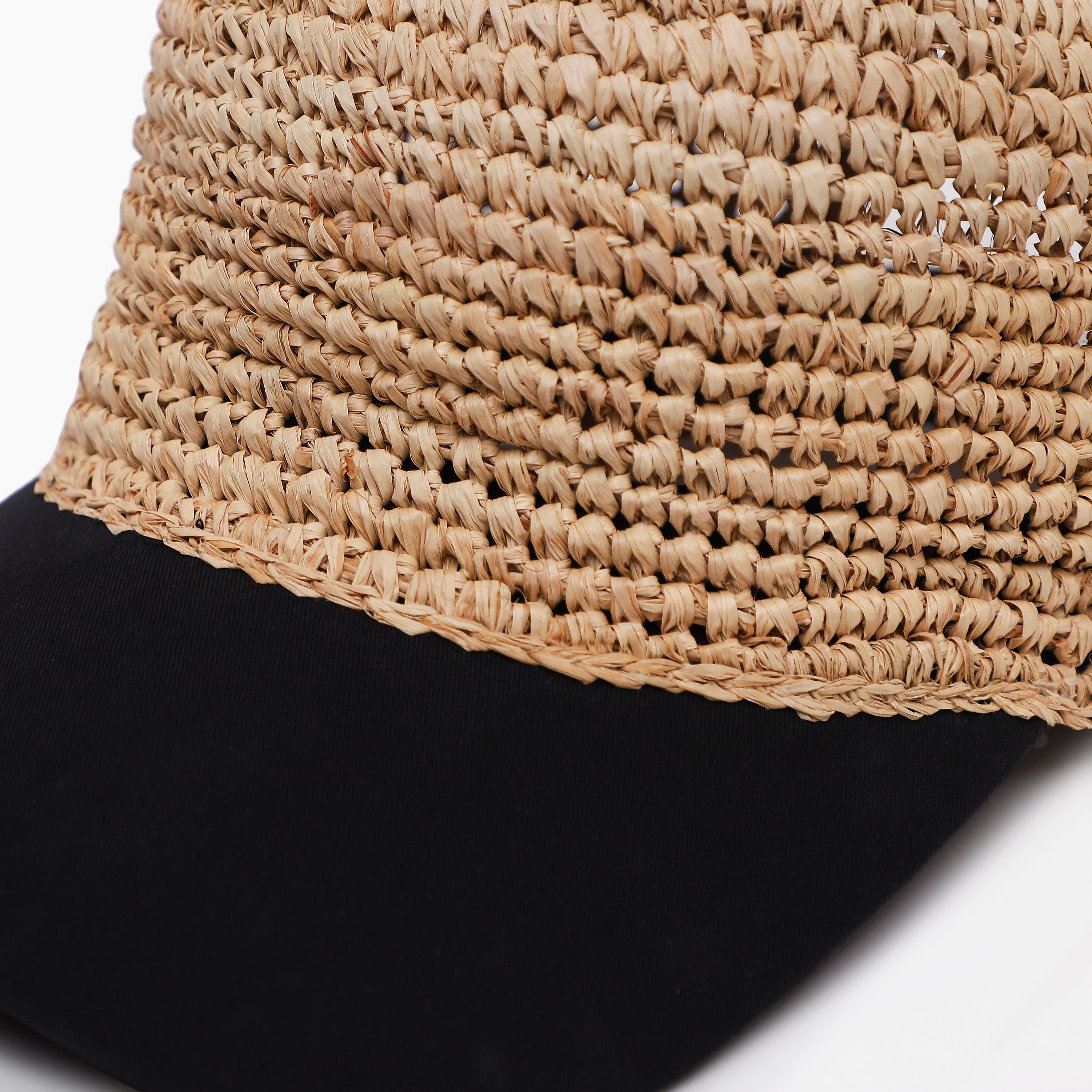 Women’s Paper Straw Sun Hat with Wide Brim and UPF 50+ Sun Protection