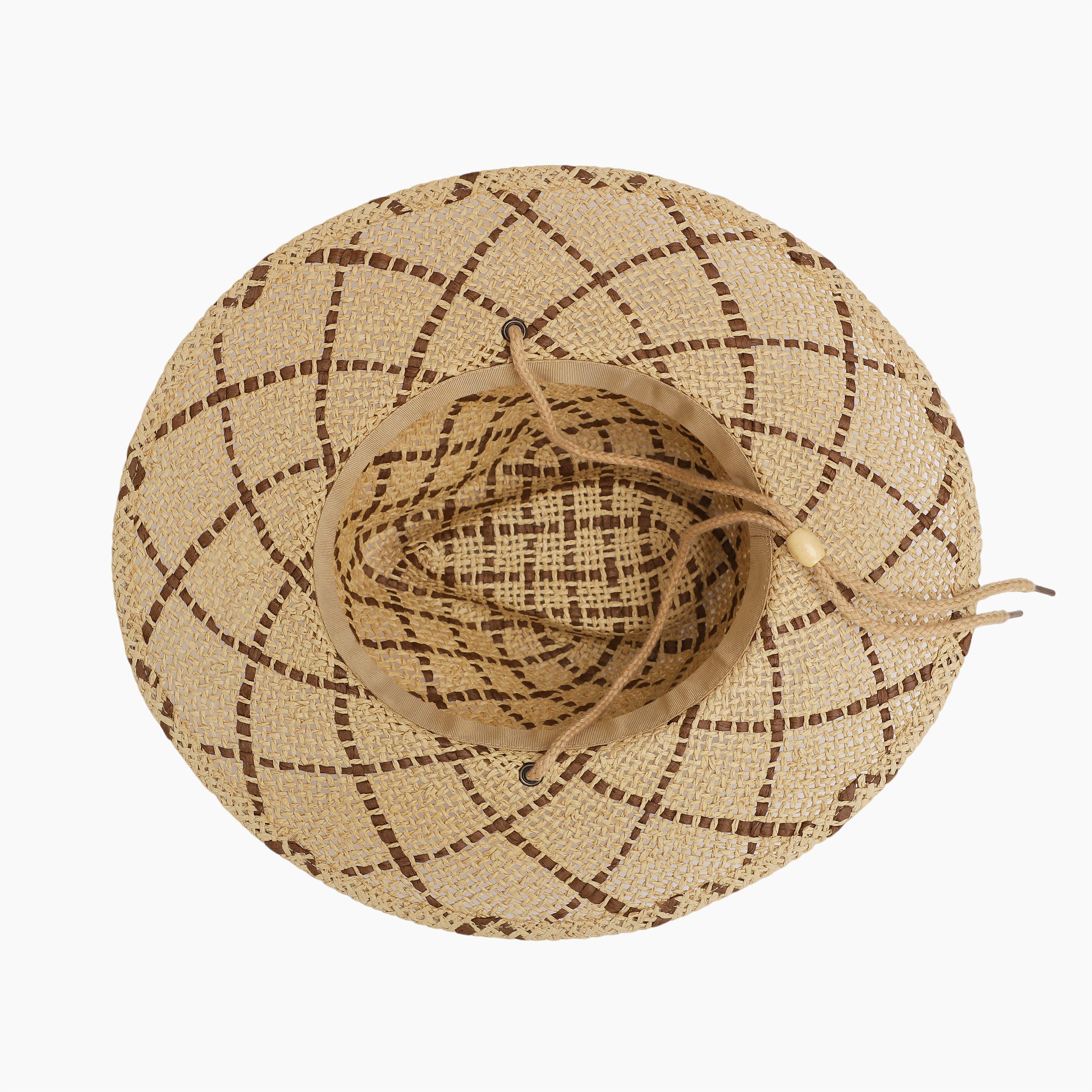 Unisex Paper Straw Fedora Hat with Wide Brim and UPF 50+ Sun Protection