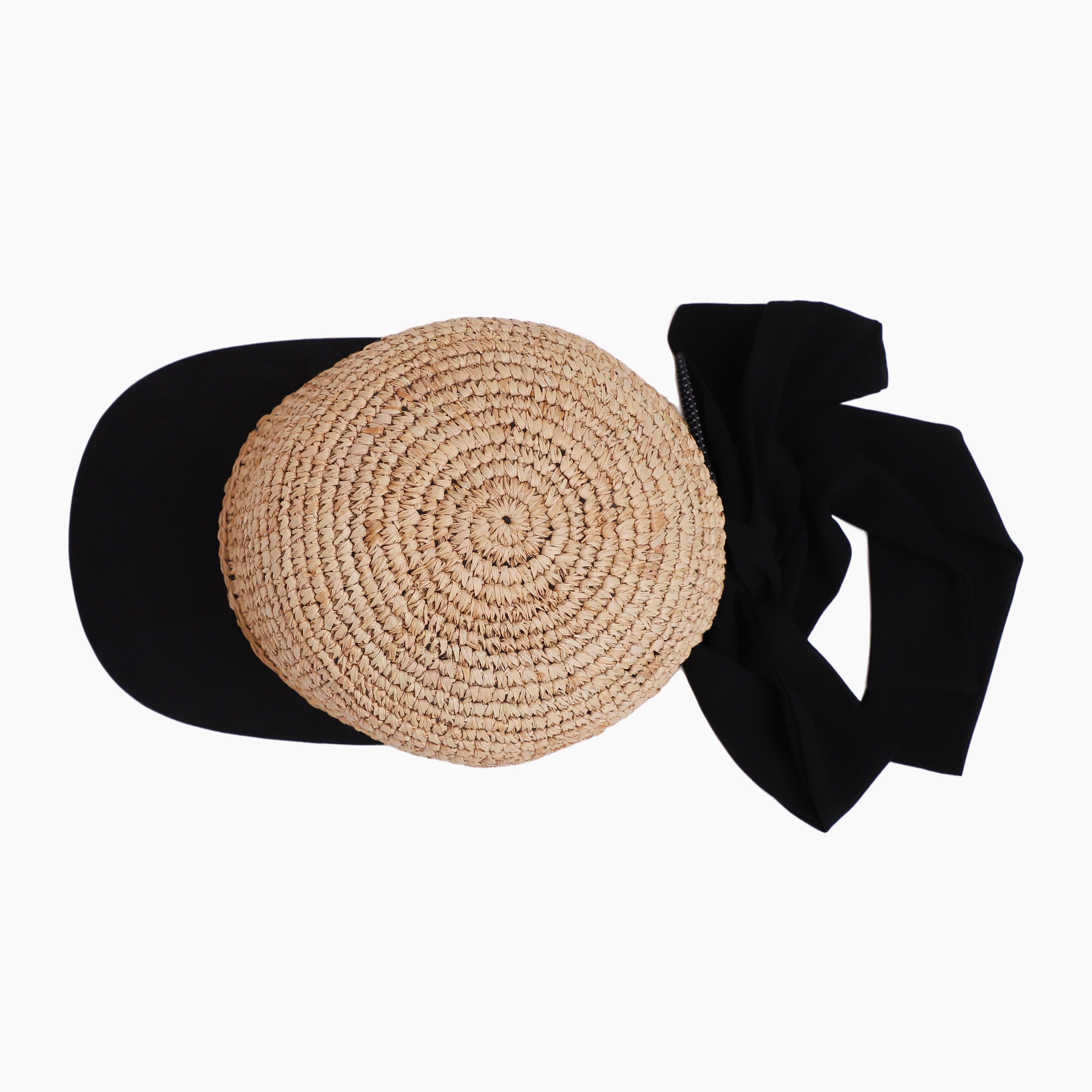 Women’s Paper Straw Sun Hat with Wide Brim and UPF 50+ Sun Protection
