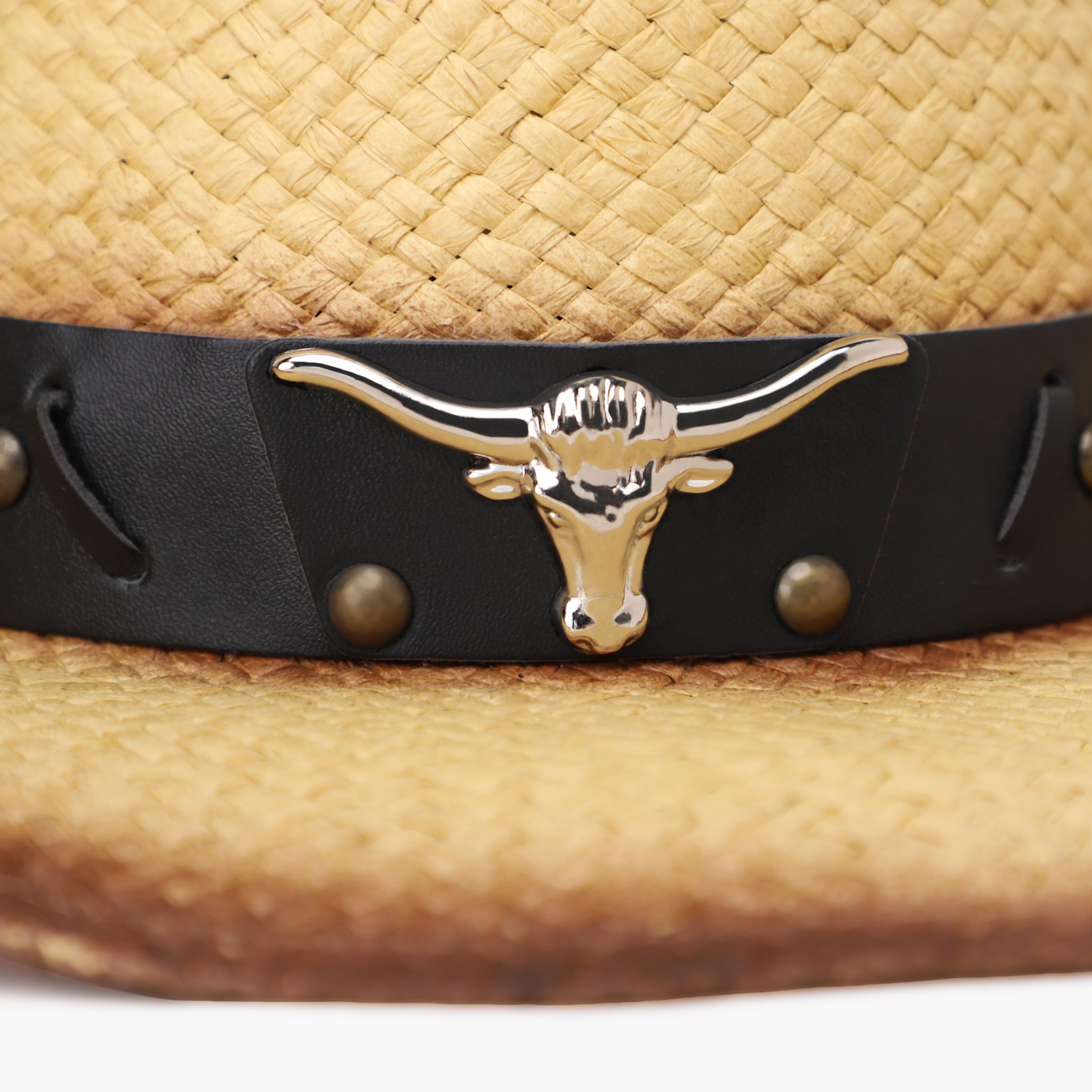 Unisex Paper Straw Fedora Hat with Wide Brim and UPF 50+ Sun Protection