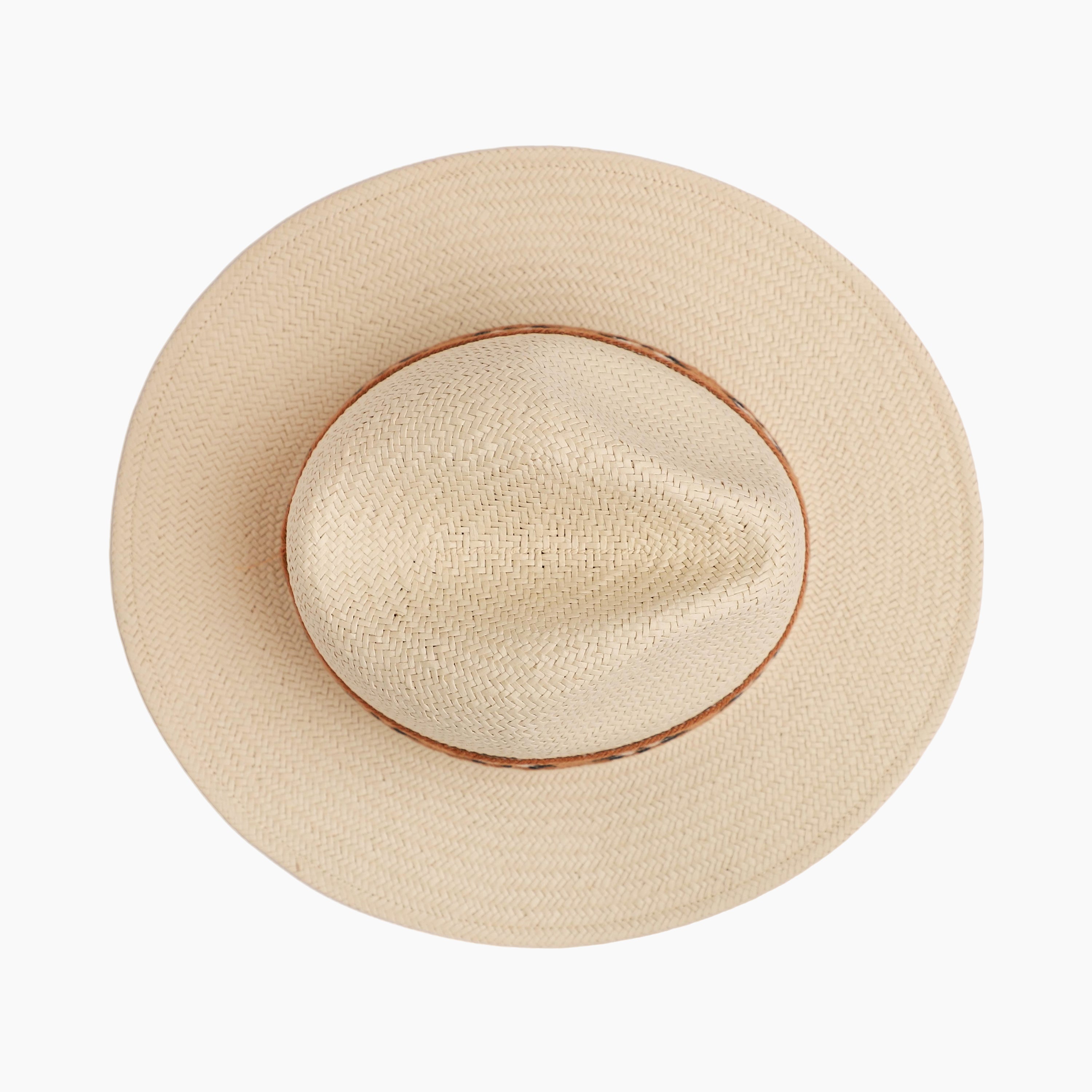 Women’s Paper Braid Fedora Hat with Wide Brim and UPF 50+ Sun Protection