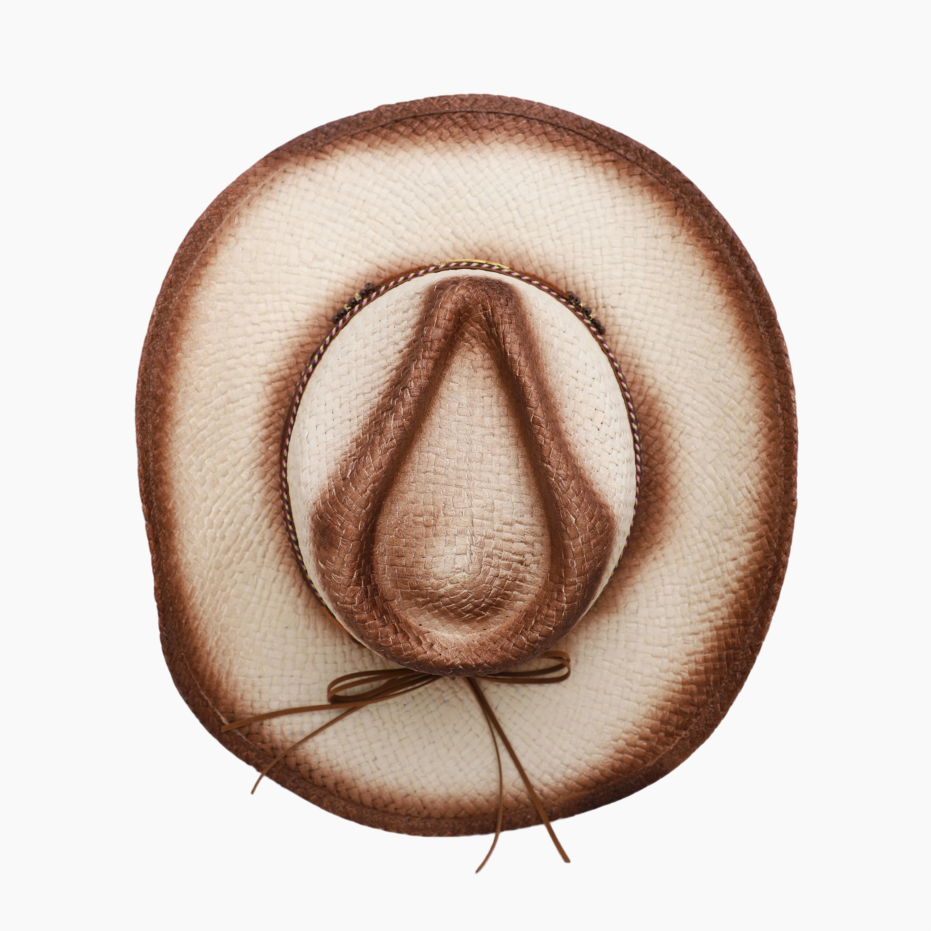 Unisex Paper Straw Fedora Hat with Wide Brim and UPF 50+ Sun Protection