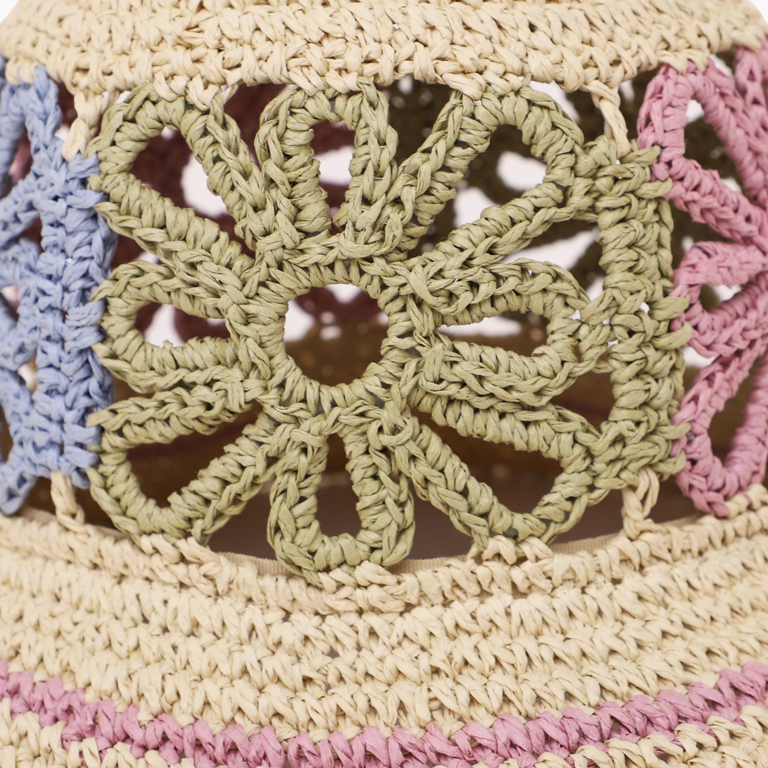 Wholesale Women's Paper Straw Bucket Hat with Wide Brim and UPF 50+ Sun Protection