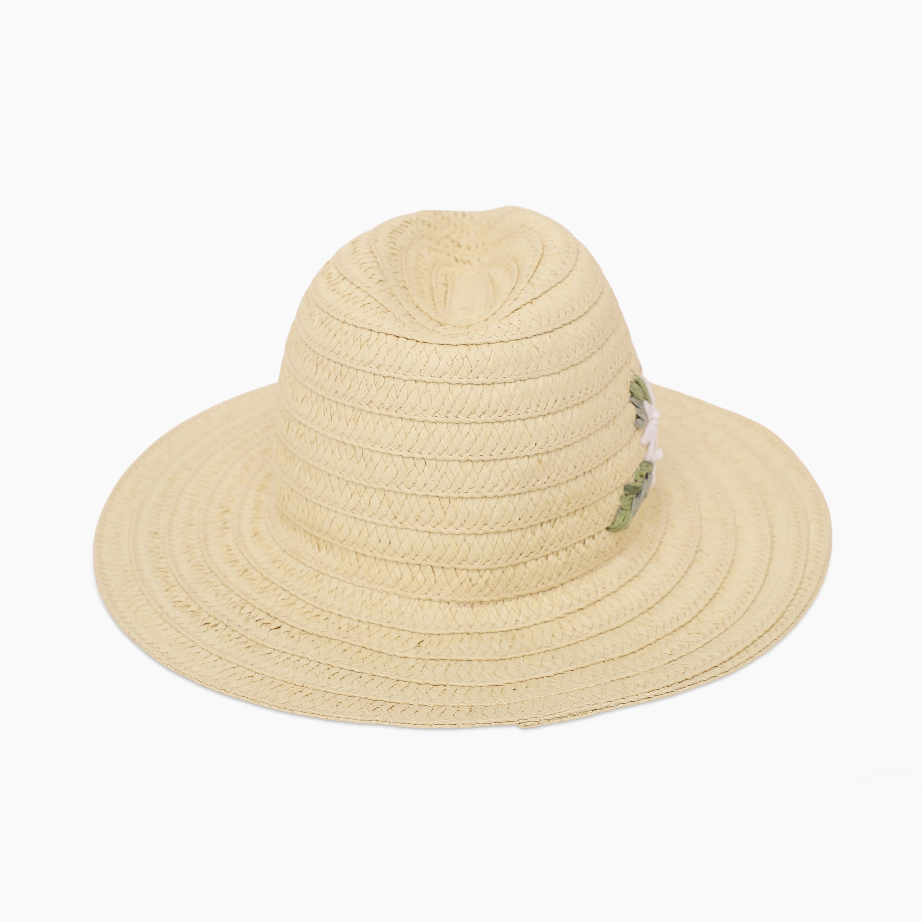 Women’s Paper Straw Fedora Hat with Wide Brim and UPF 50+ Sun Protection
