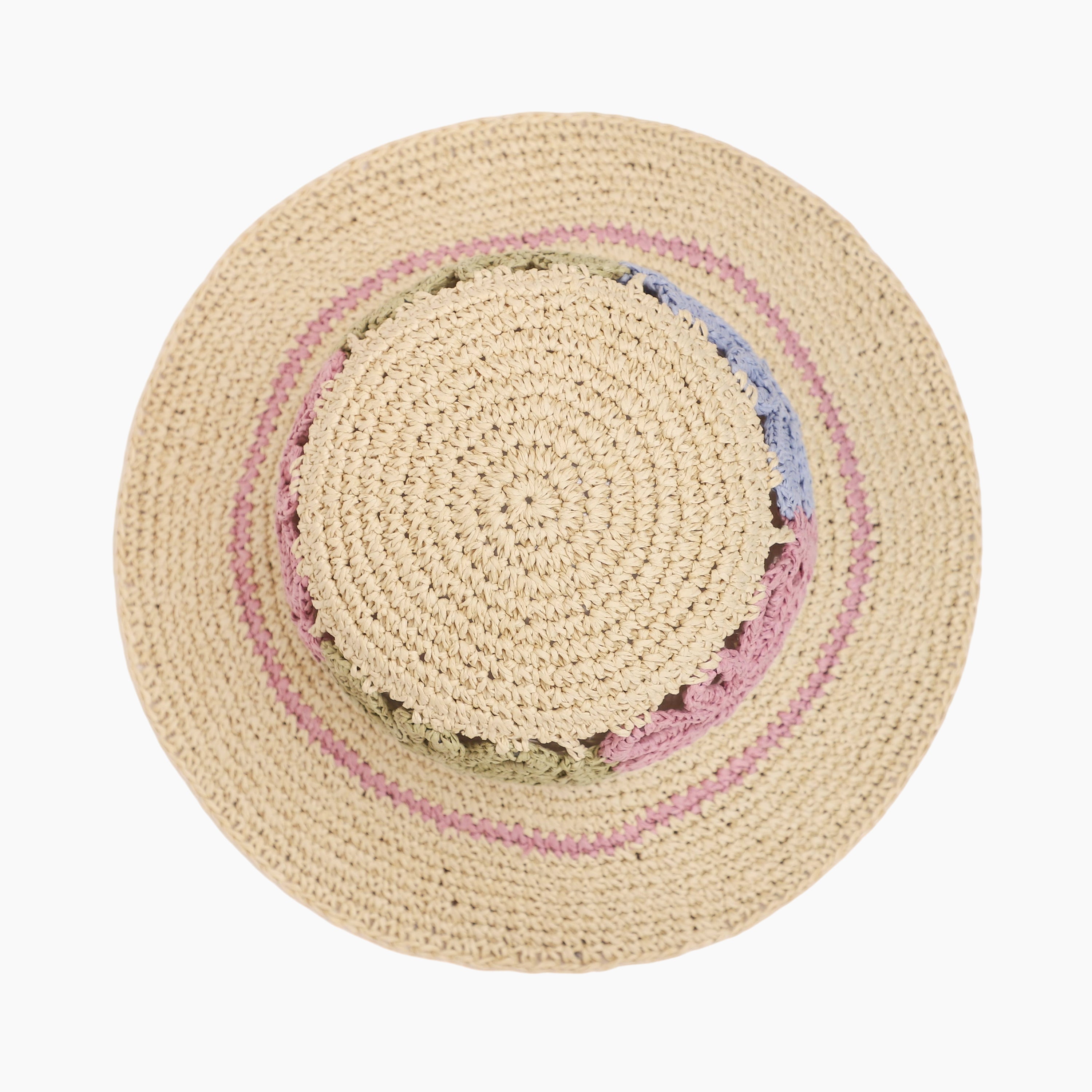 Wholesale Women's Paper Straw Bucket Hat with Wide Brim and UPF 50+ Sun Protection