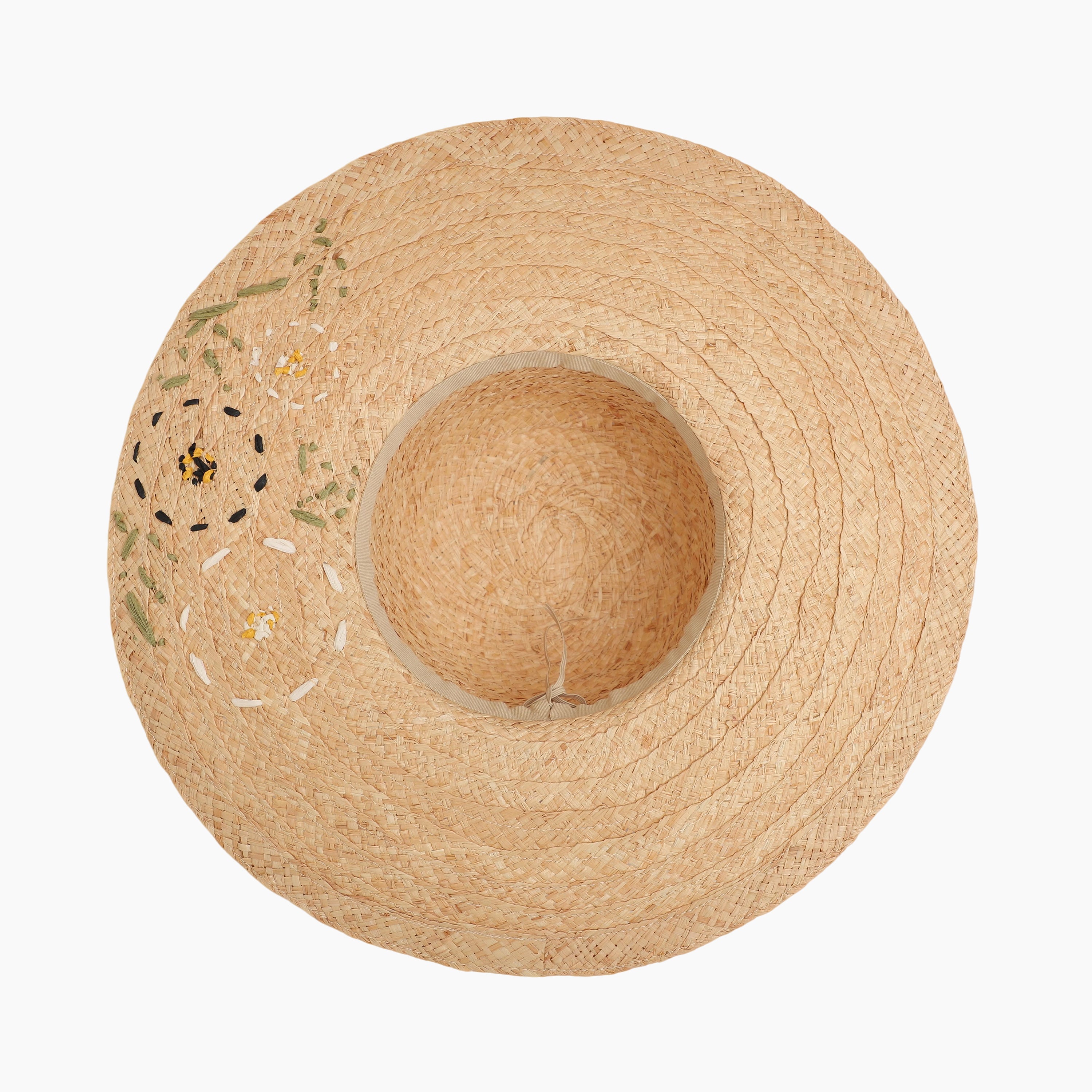 Women’s Raffia Sun Hat with Wide Brim and UPF 50+ Sun Protection