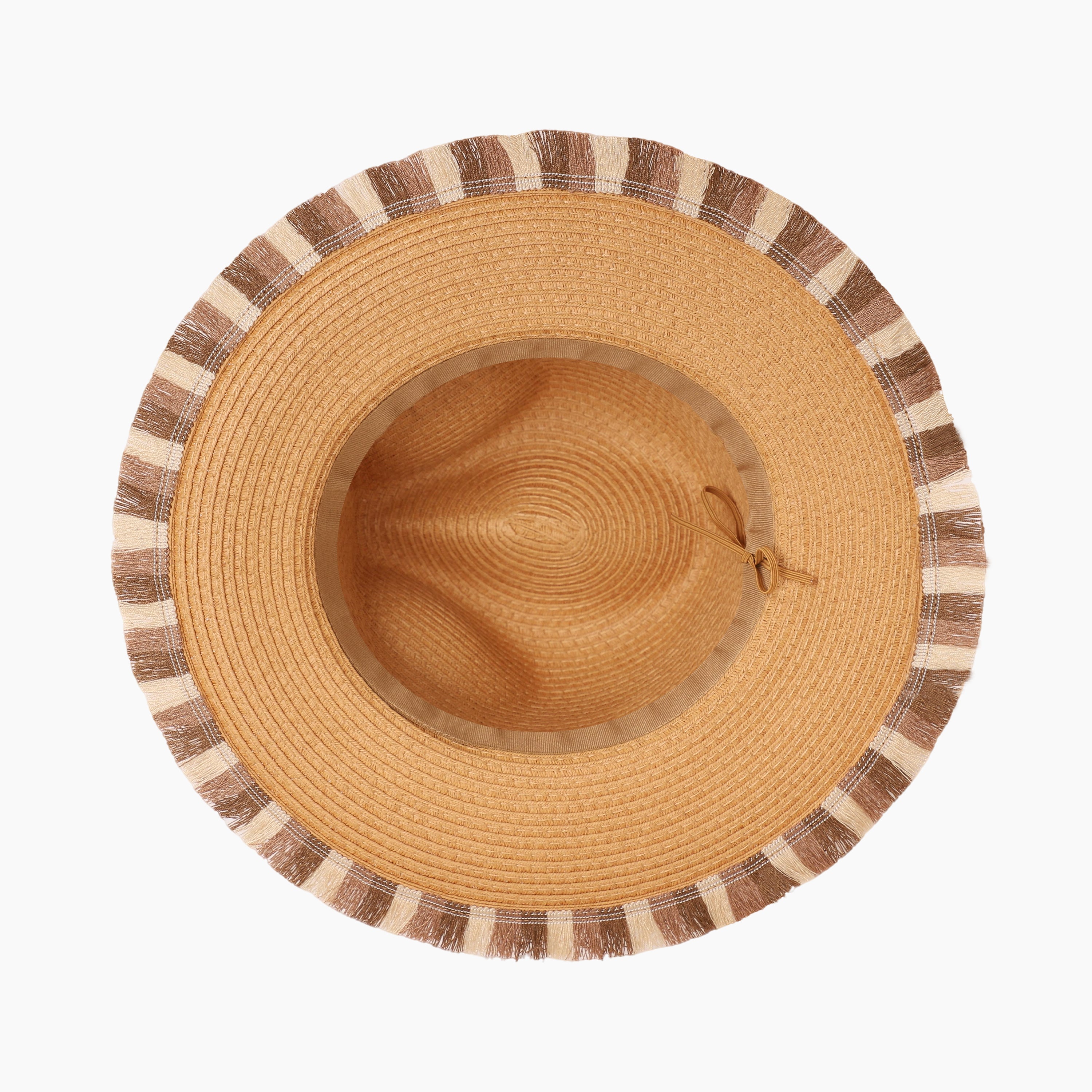 Unisex Paper Straw Fedora Hat with Wide Brim and UPF 50+ Sun Protection