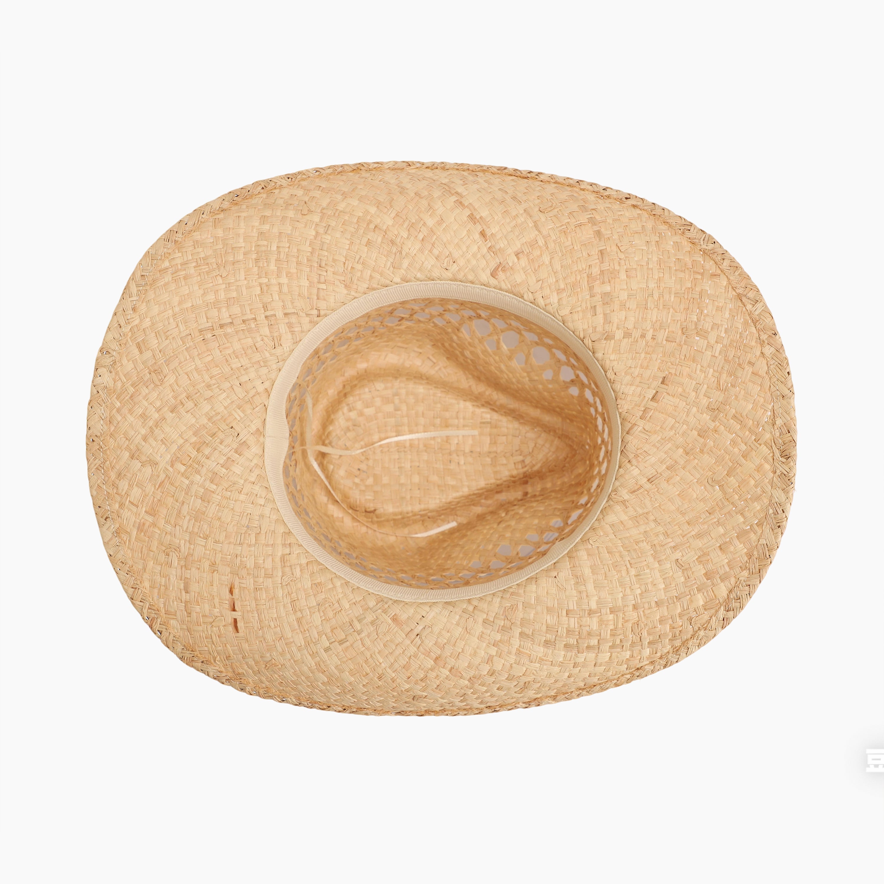 Unisex Raffia Fedora Hat with Wide Brim and UPF 50+ Sun Protection