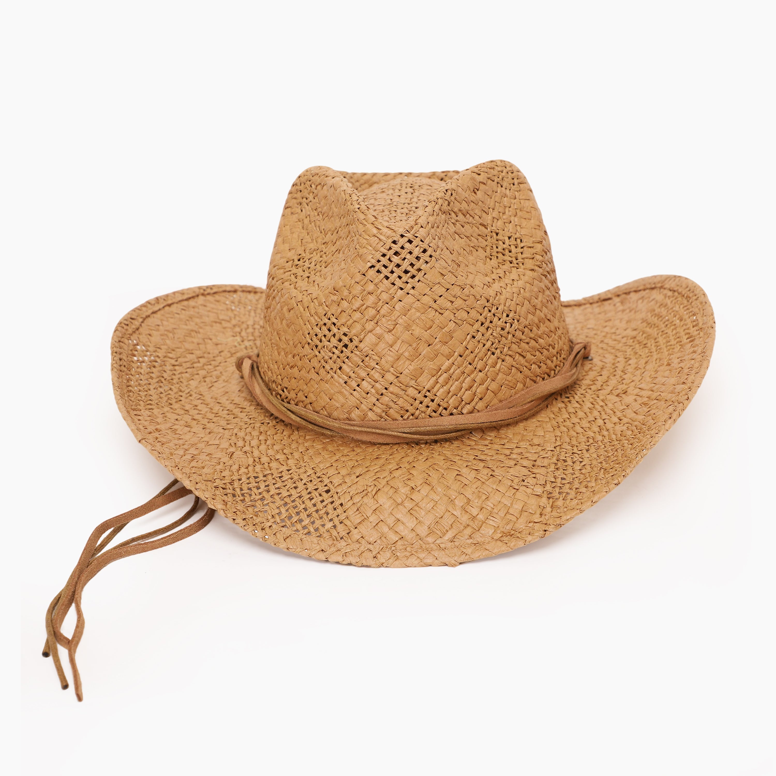 Unisex Paper Straw Fedora Hat with Wide Brim and UPF 50+ Sun Protection