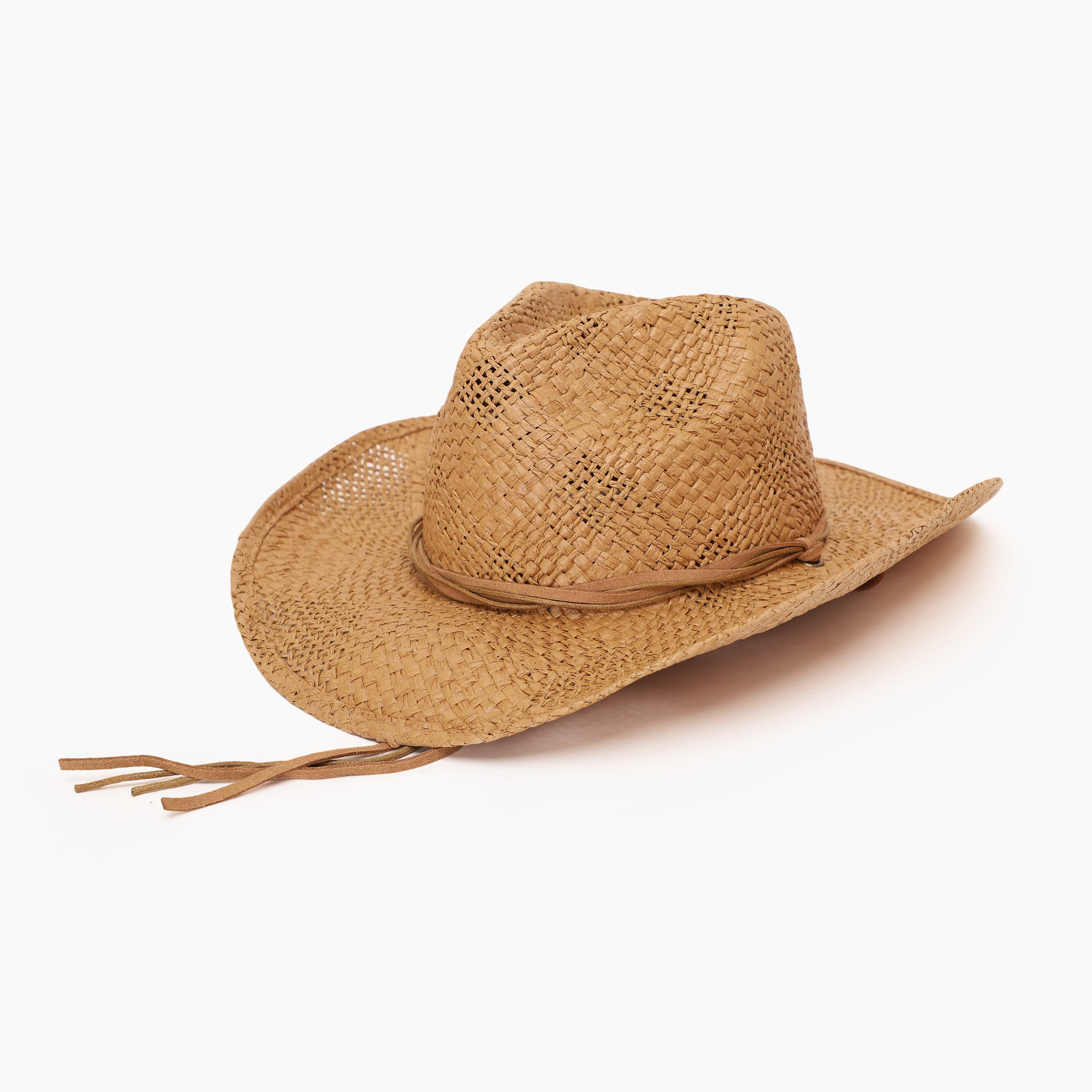 Unisex Paper Straw Fedora Hat with Wide Brim and UPF 50+ Sun Protection