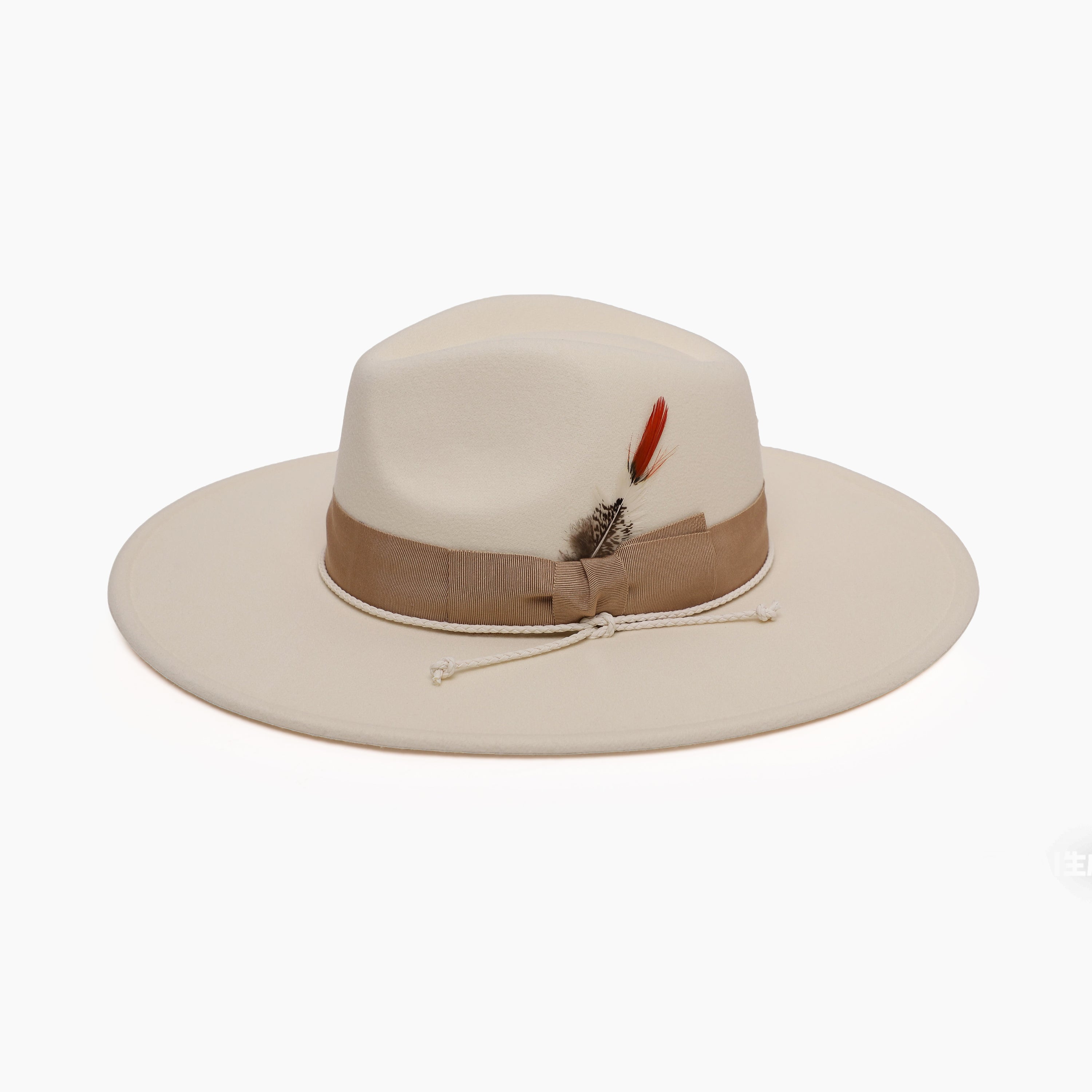 Unisex Polyester Fedora Hat with Wide Brim and UPF 50+ Sun Protection