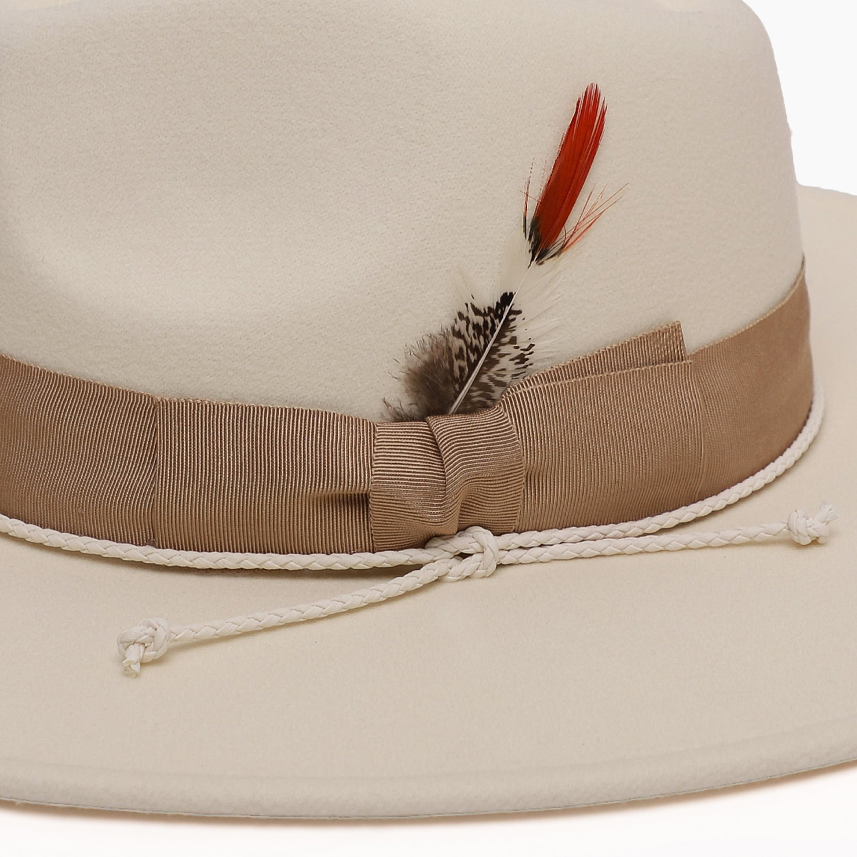 Unisex Polyester Fedora Hat with Wide Brim and UPF 50+ Sun Protection