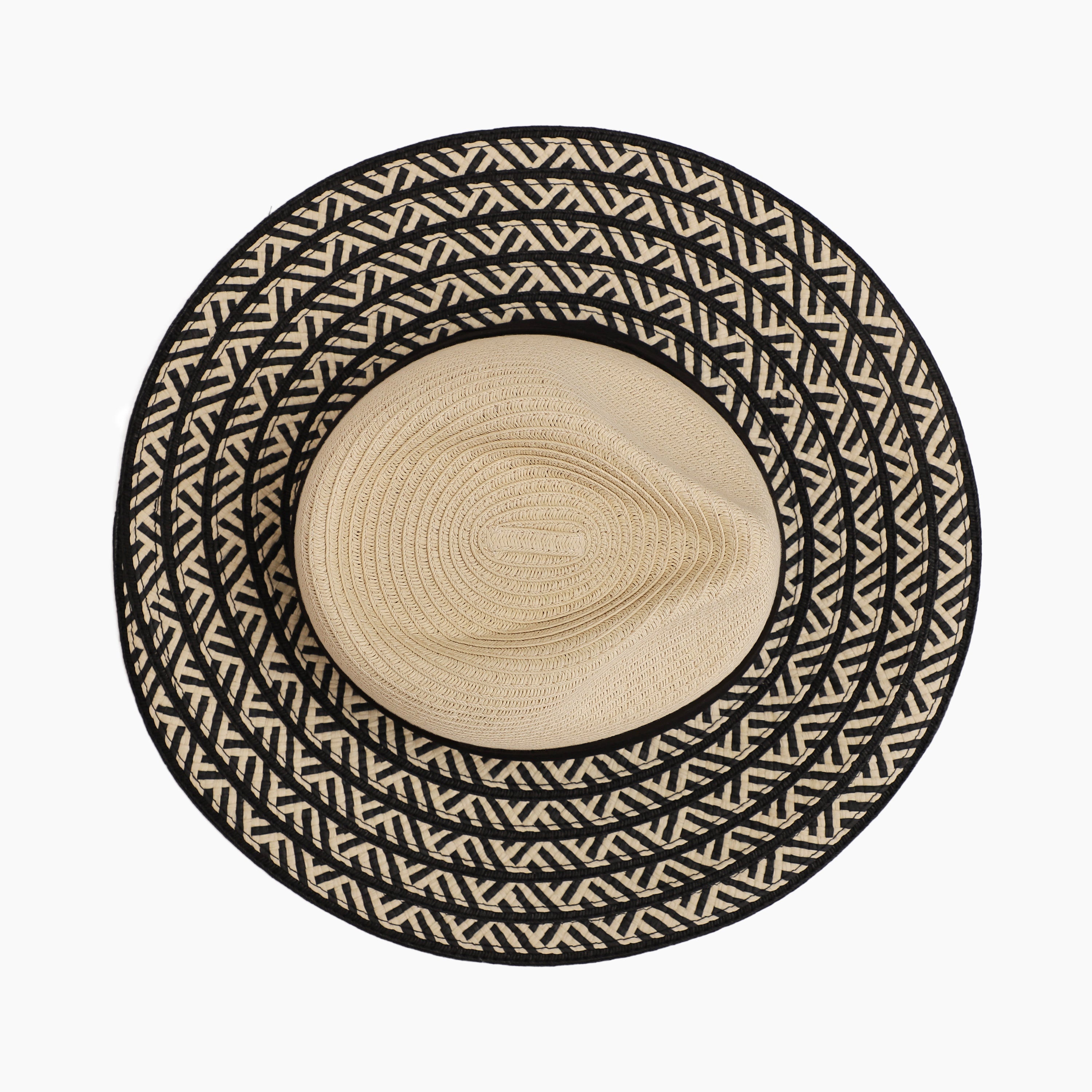 Unisex Paper Straw Fedora Hat with Wide Brim and UPF 50+ Sun Protection