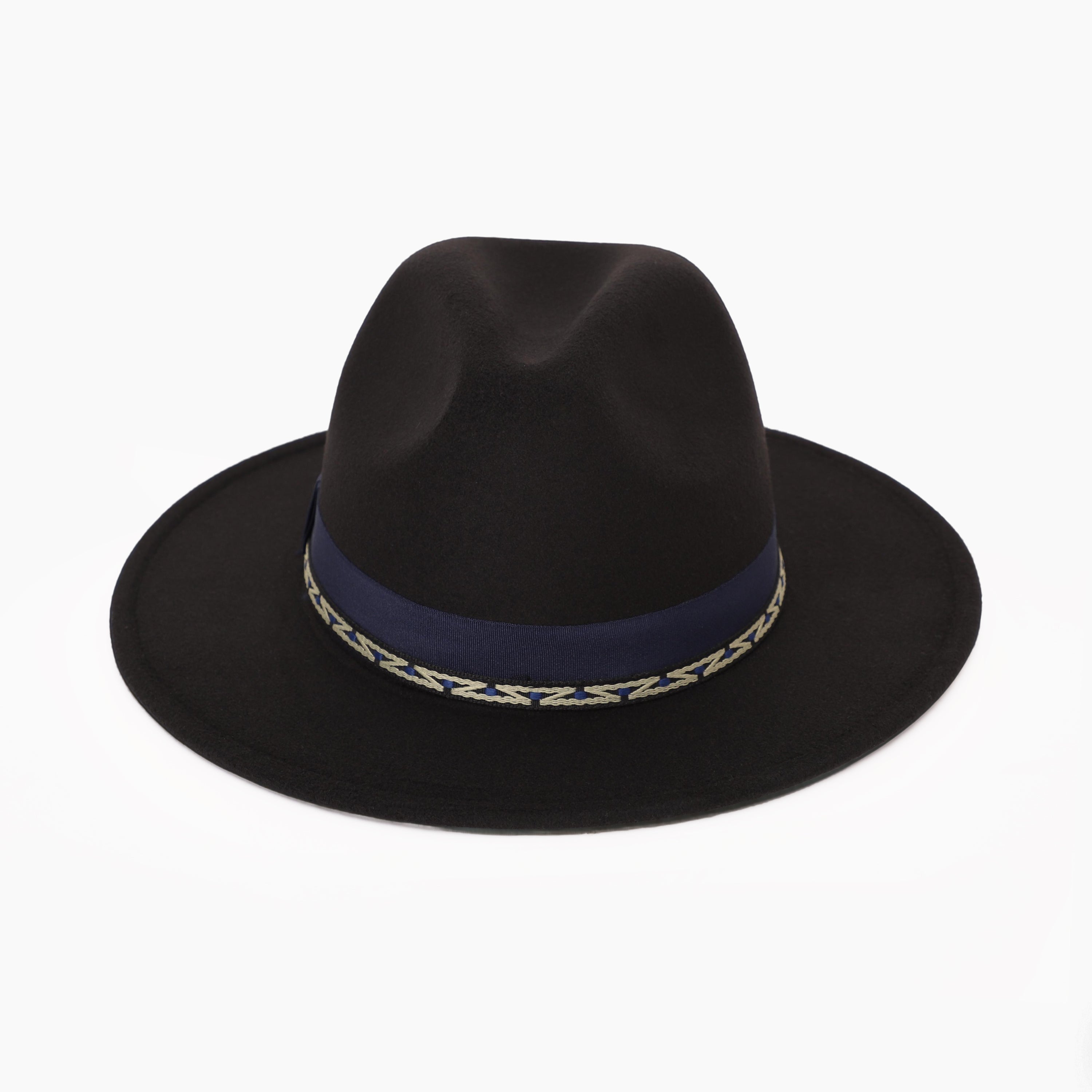 Unisex Polyester Fedora Hat with Wide Brim and UPF 50+ Sun Protection