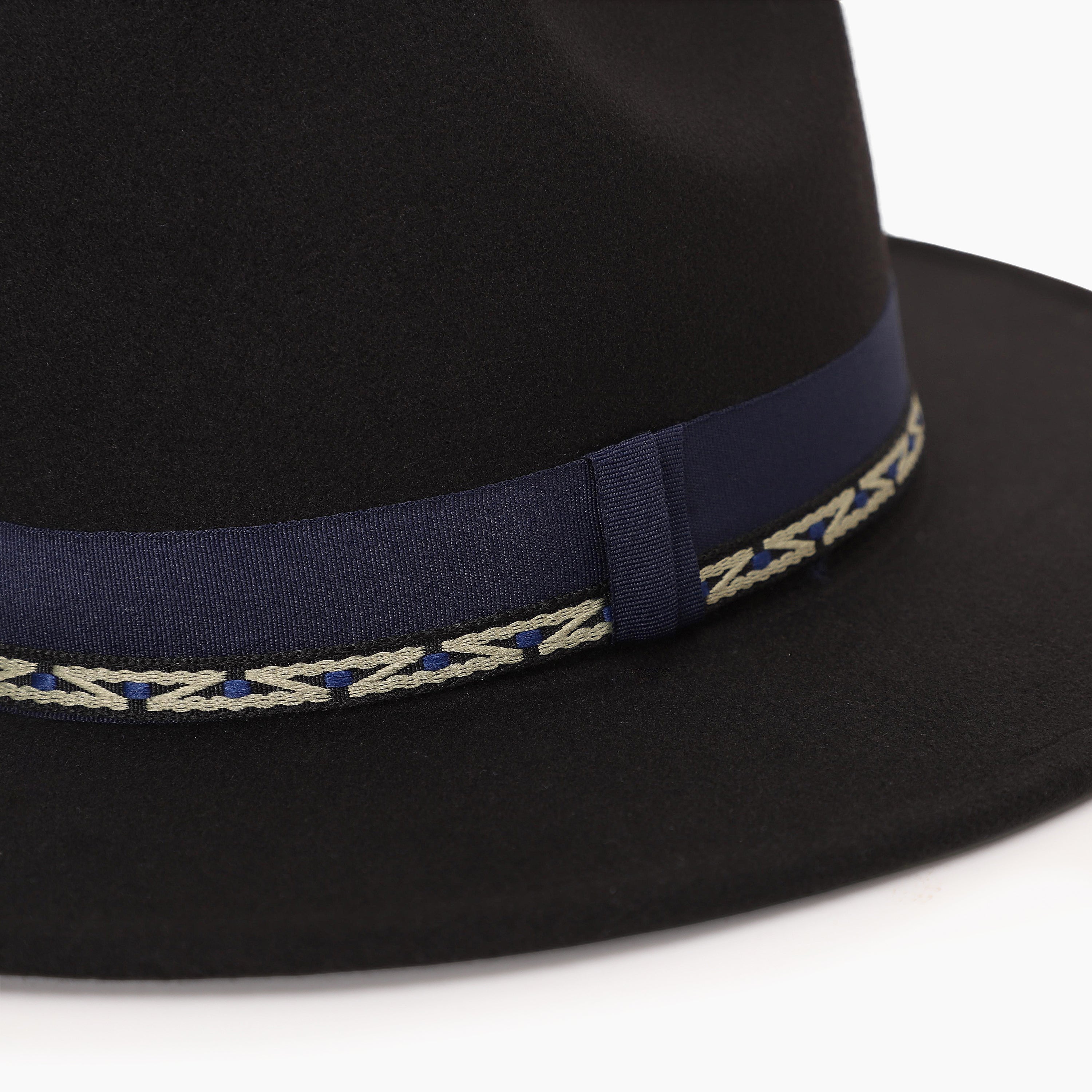 Unisex Polyester Fedora Hat with Wide Brim and UPF 50+ Sun Protection