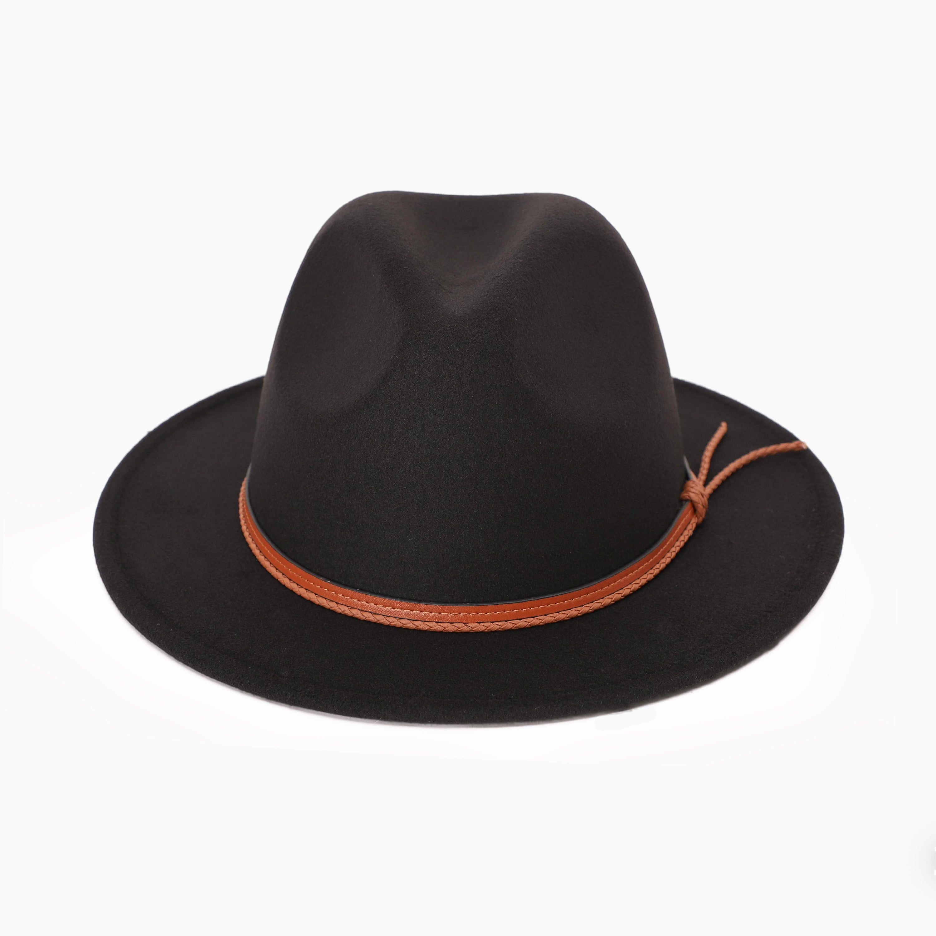Unisex Polyester Fedora Hat with Wide Brim and UPF 50+ Sun Protection