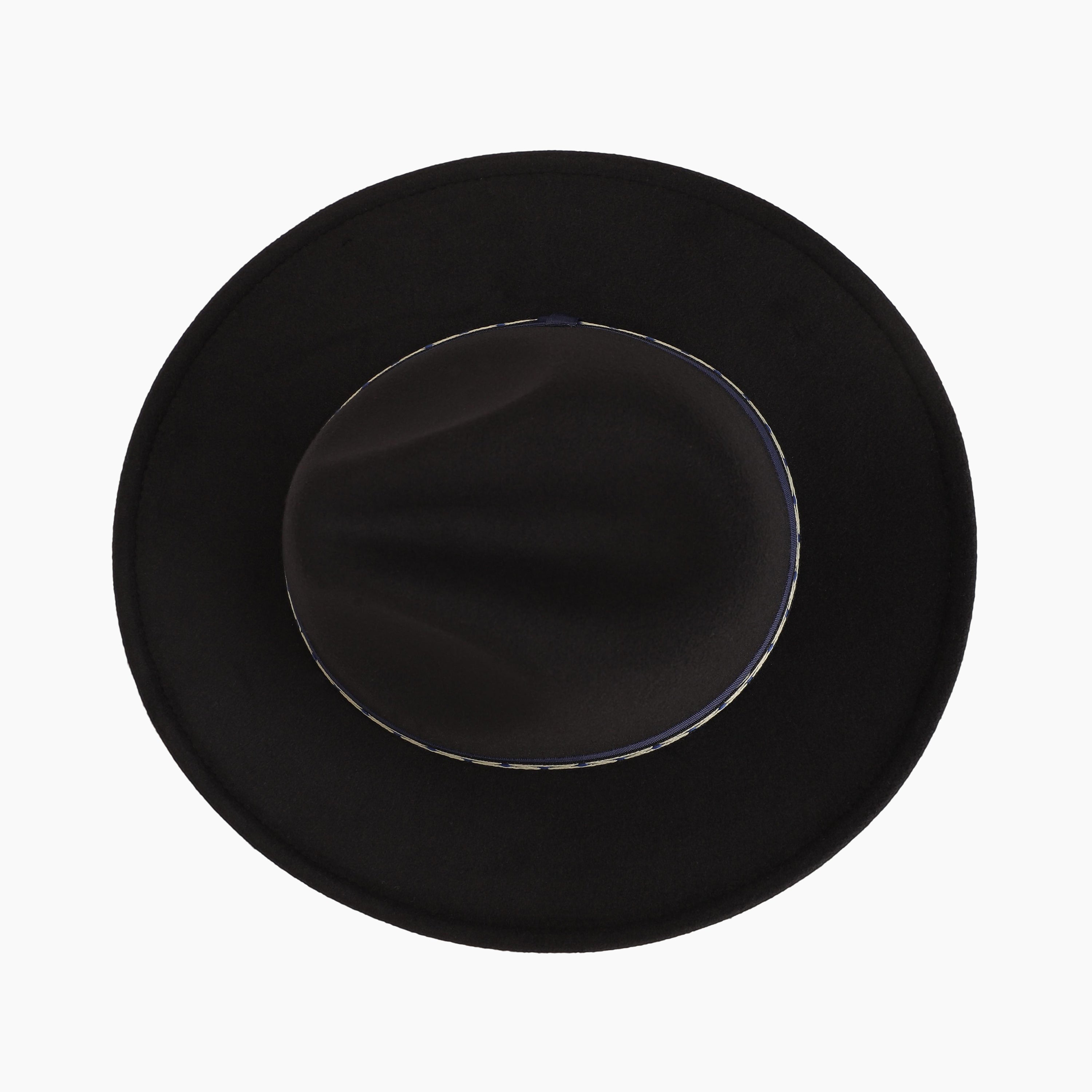 Unisex Polyester Fedora Hat with Wide Brim and UPF 50+ Sun Protection