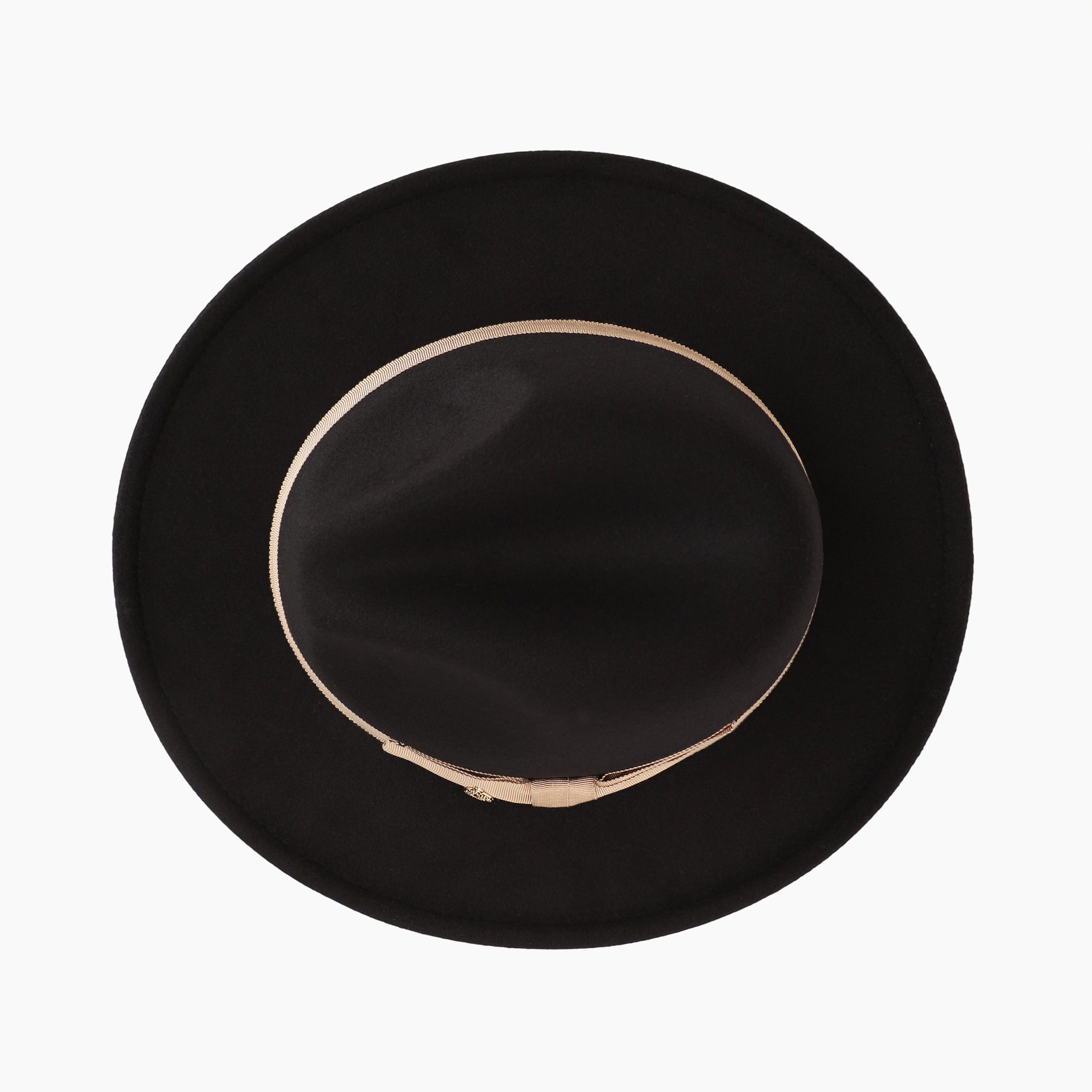 Unisex Polyester Fedora Hat with Wide Brim and UPF 50+ Sun Protection