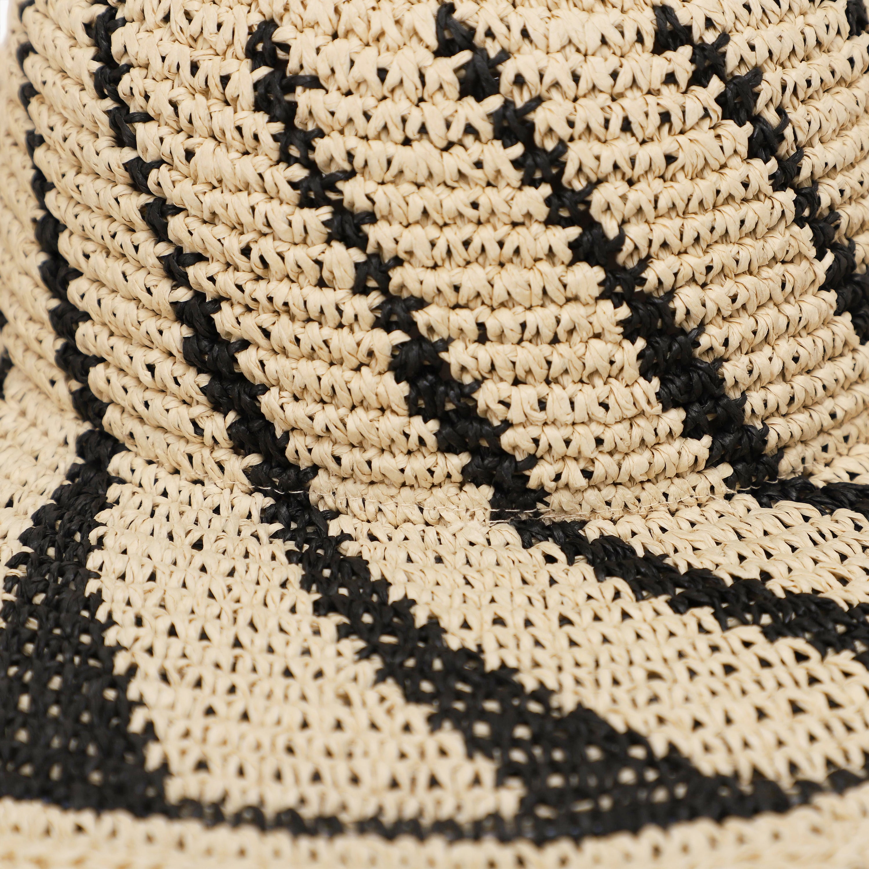 Women’s Paper Straw Sun Hat with Wide Brim and UPF 50+ Sun Protection