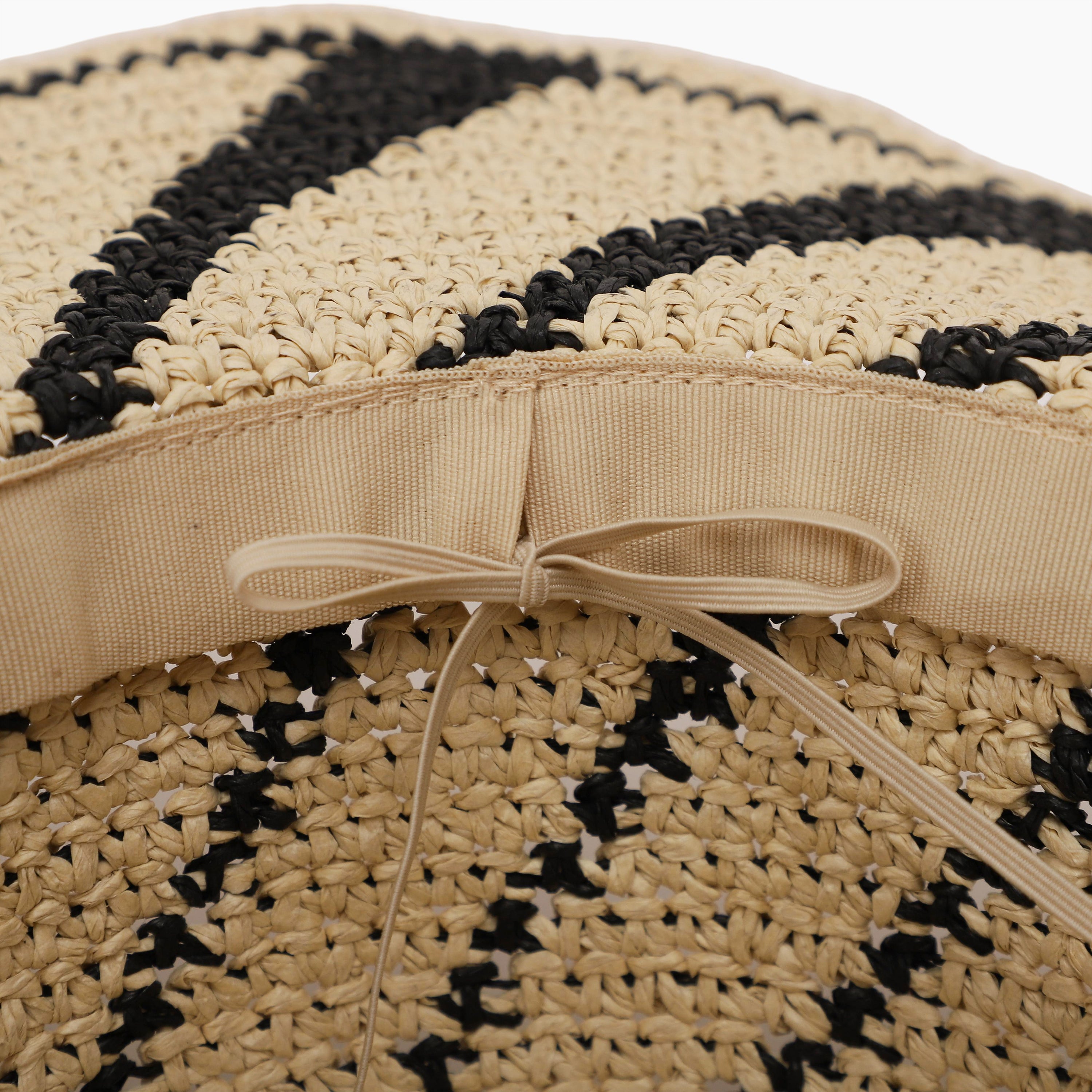 Women’s Paper Straw Sun Hat with Wide Brim and UPF 50+ Sun Protection