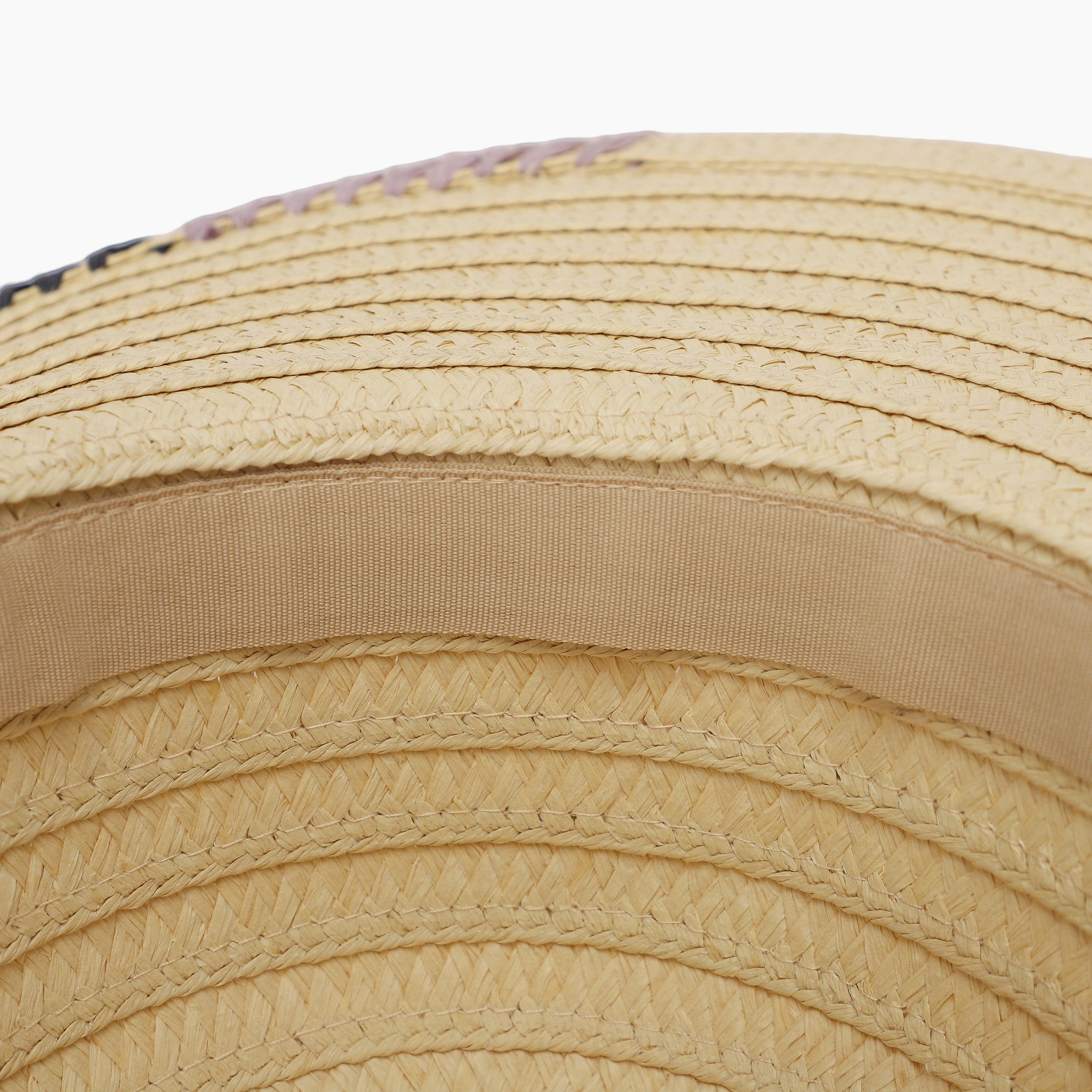 Women’s Paper Straw Sun Hat with Wide Brim and UPF 50+ Sun Protection