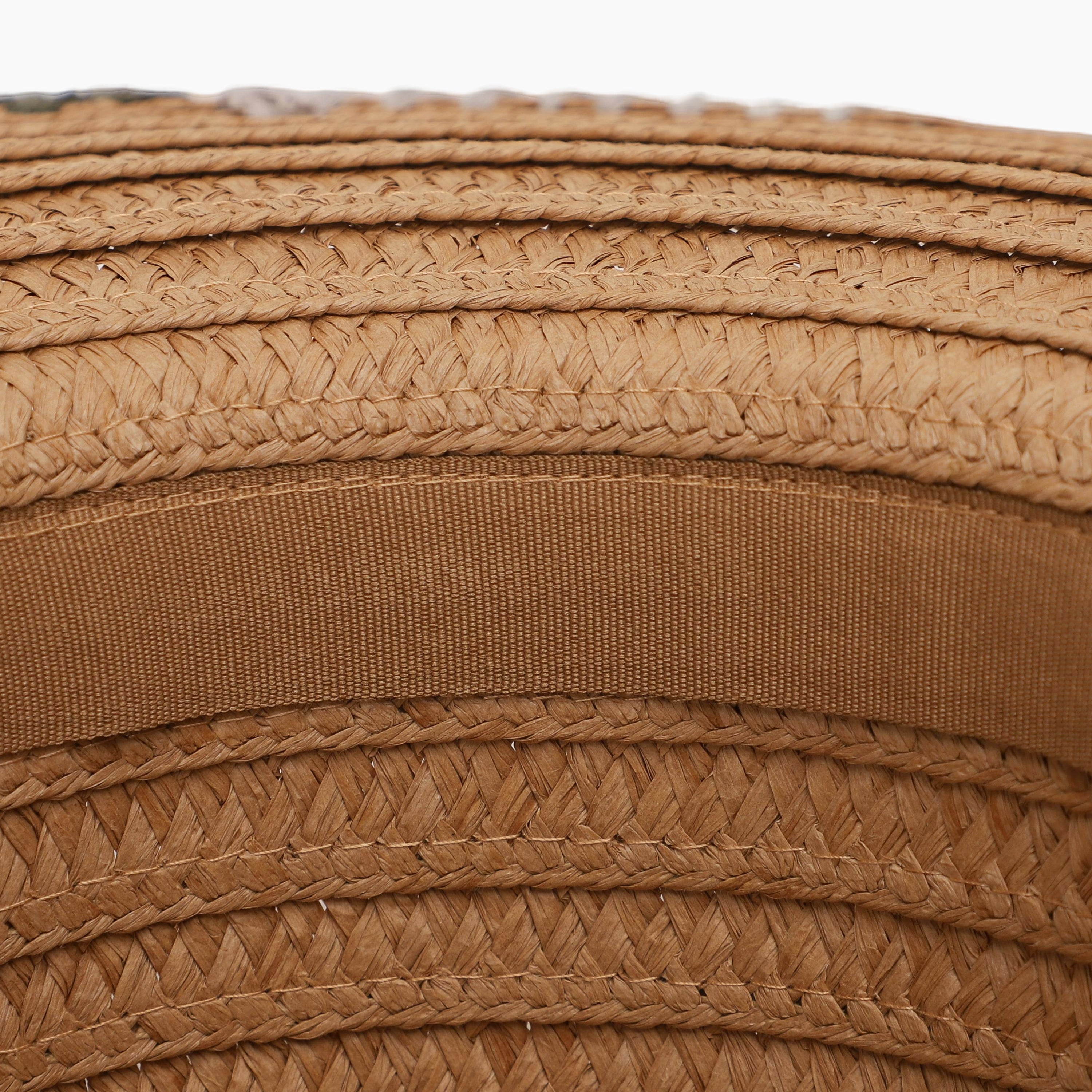 Women’s Paper Straw Sun Hat with Wide Brim and UPF 50+ Sun Protection