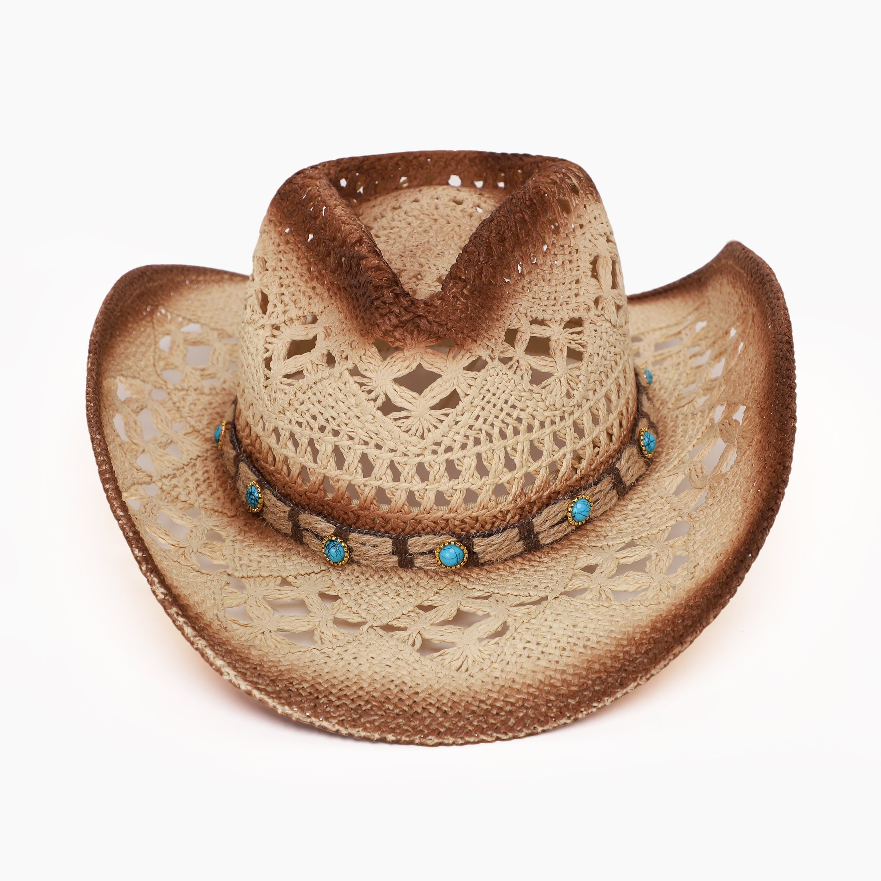 Unisex Paper Straw Fedora Hat with Wide Brim and UPF 50+ Sun Protection