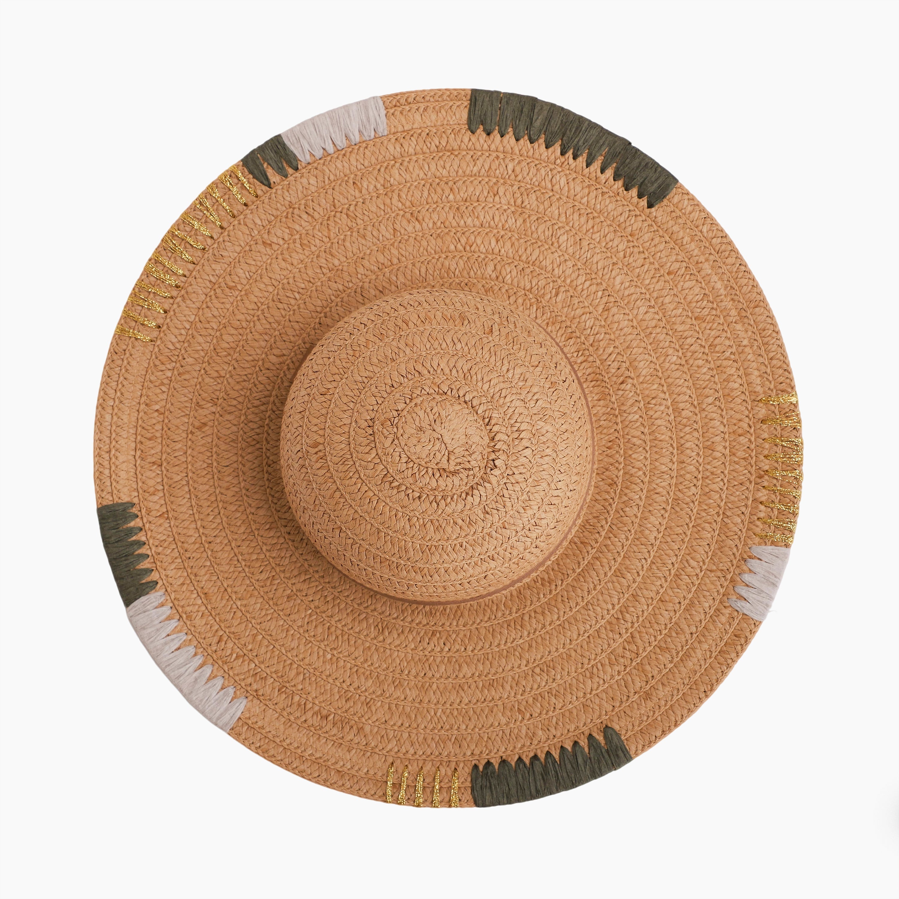 Women’s Paper Straw Sun Hat with Wide Brim and UPF 50+ Sun Protection
