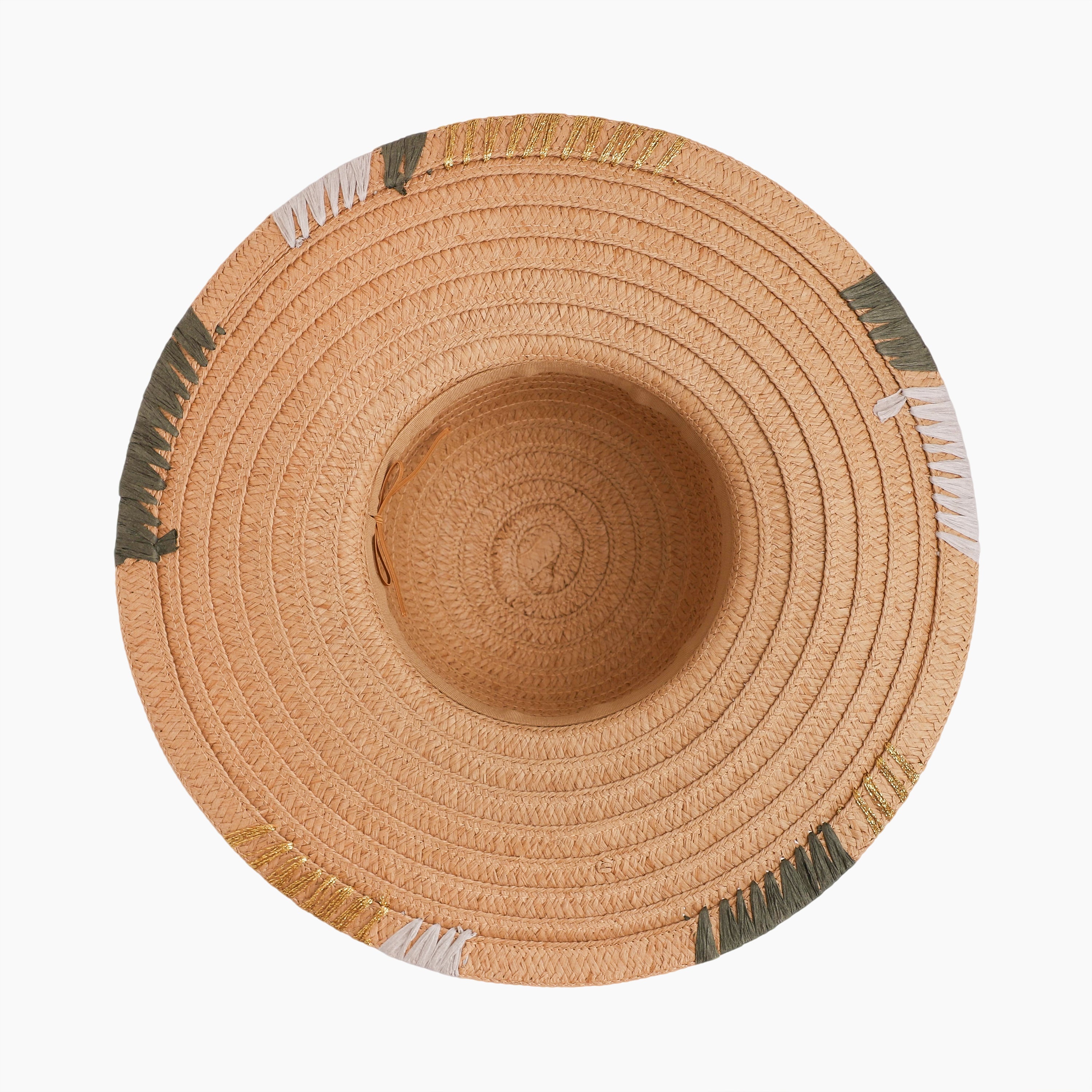 Women’s Paper Straw Sun Hat with Wide Brim and UPF 50+ Sun Protection