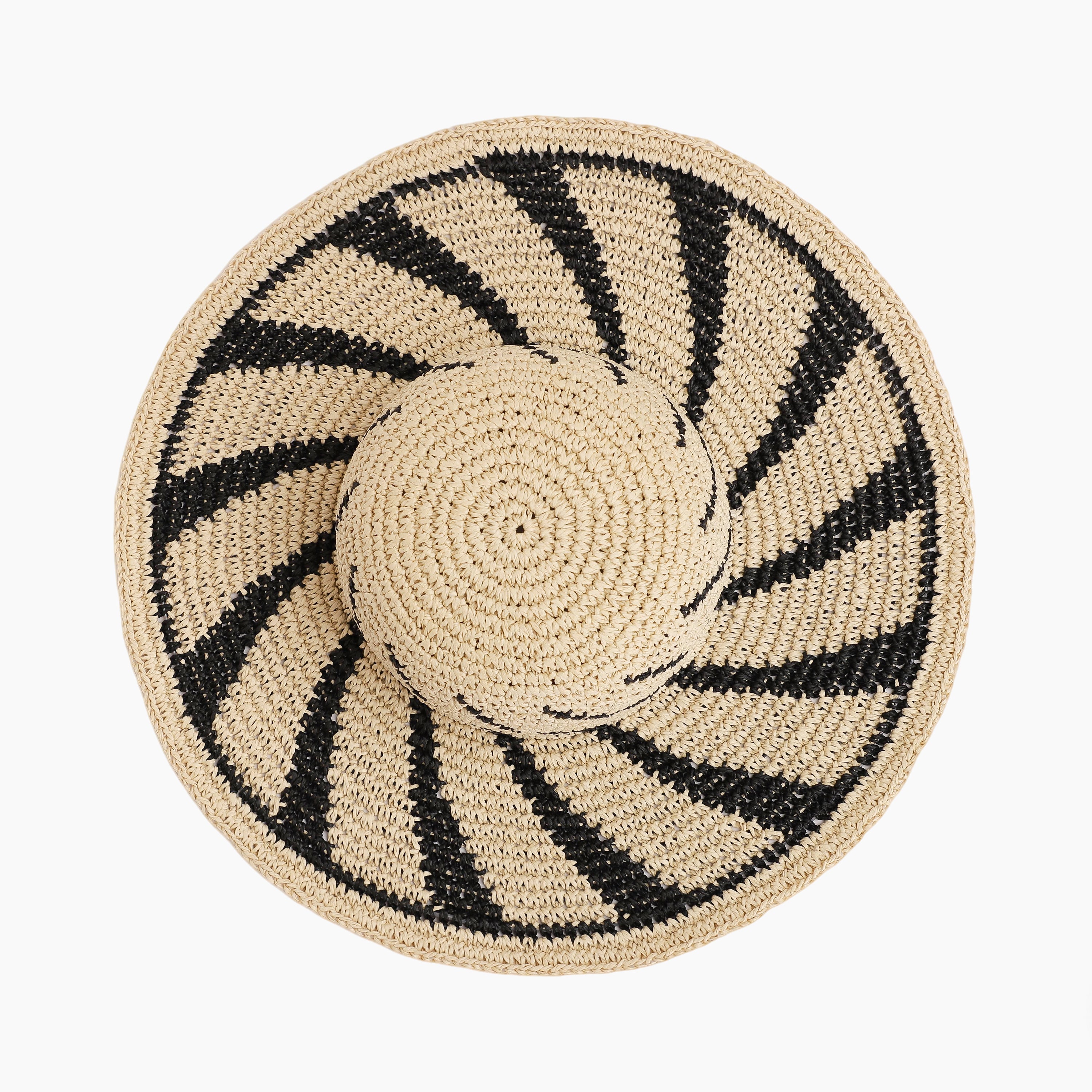 Women’s Paper Straw Sun Hat with Wide Brim and UPF 50+ Sun Protection