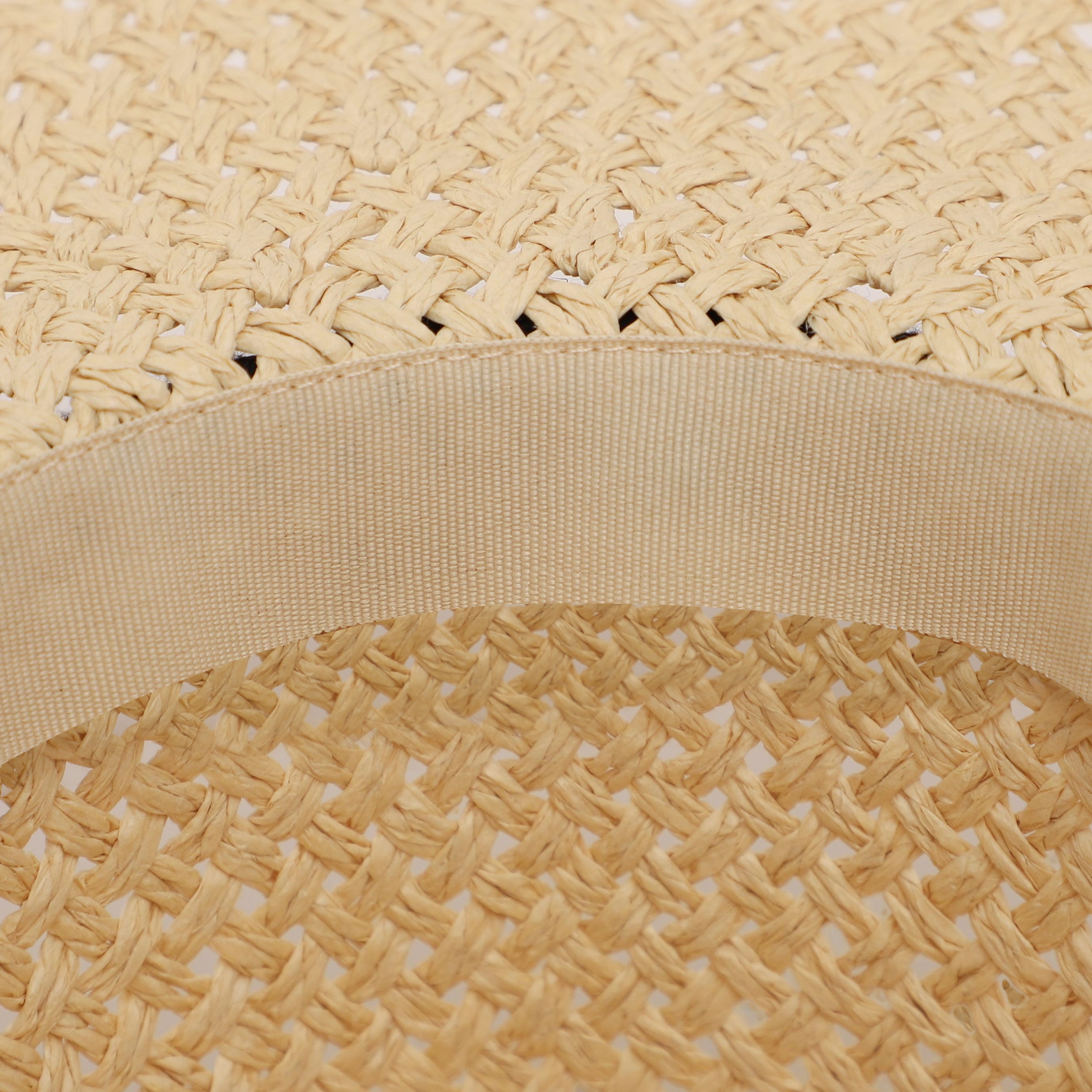 Unisex Paper Straw Fedora Hat with Wide Brim and UPF 50+ Sun Protection